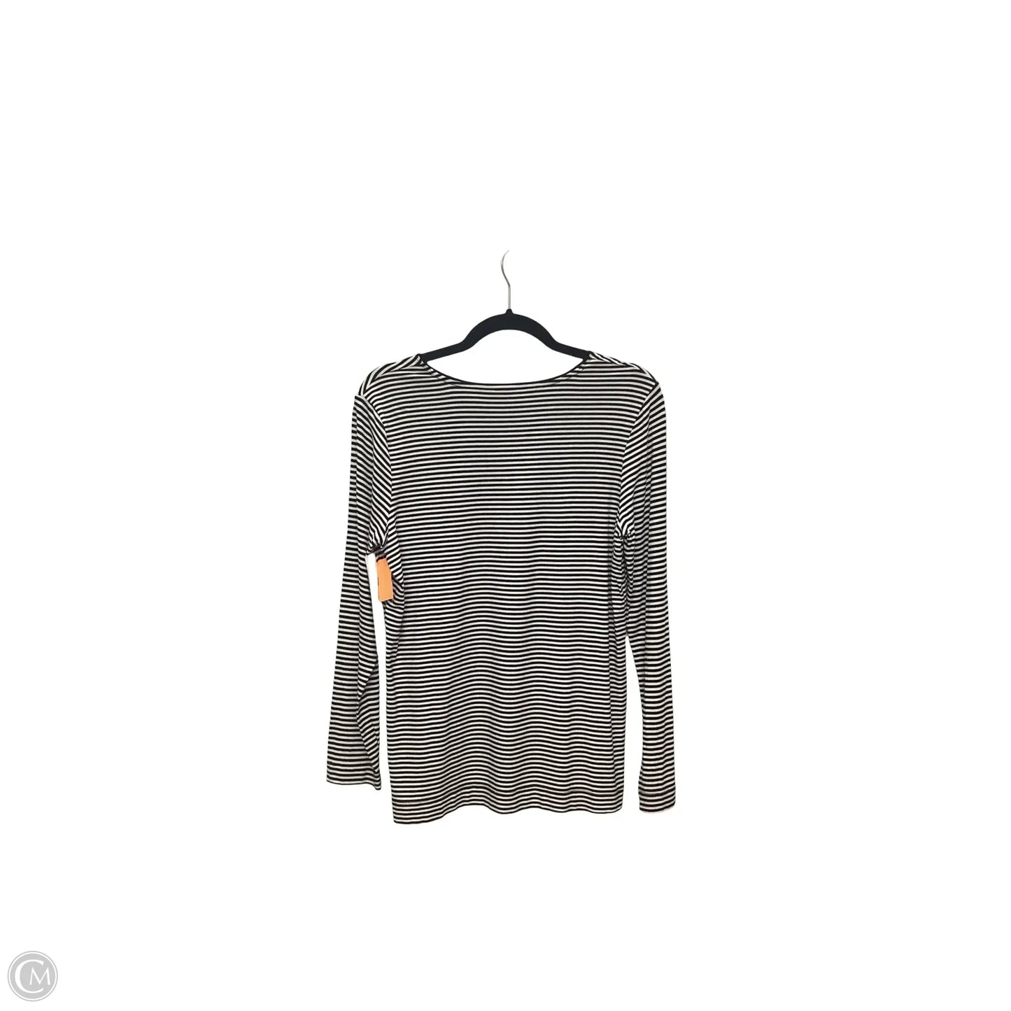 Top Long Sleeve By Chicos In Striped Pattern, Size: M