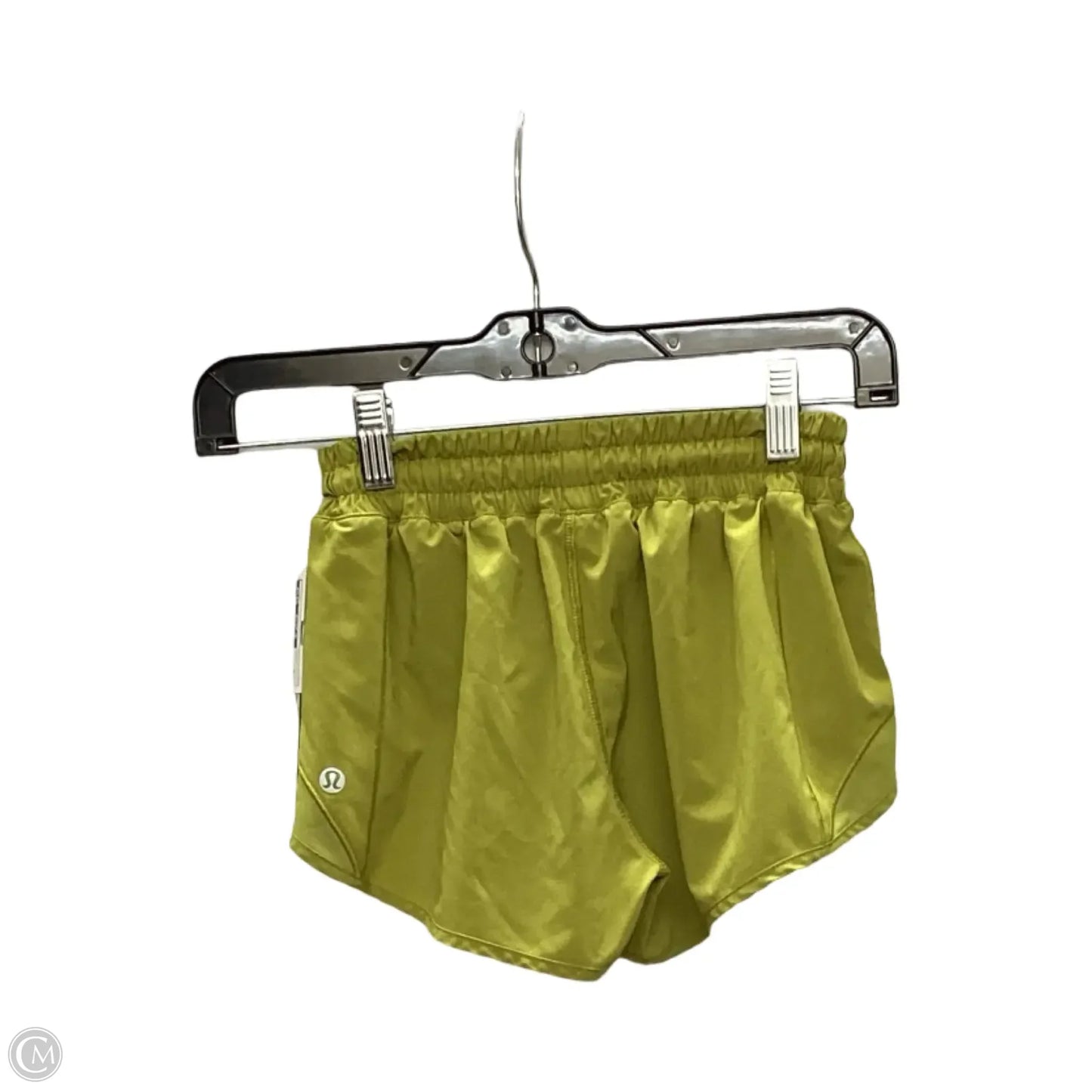 Athletic Shorts By Lululemon In Green, Size: 2