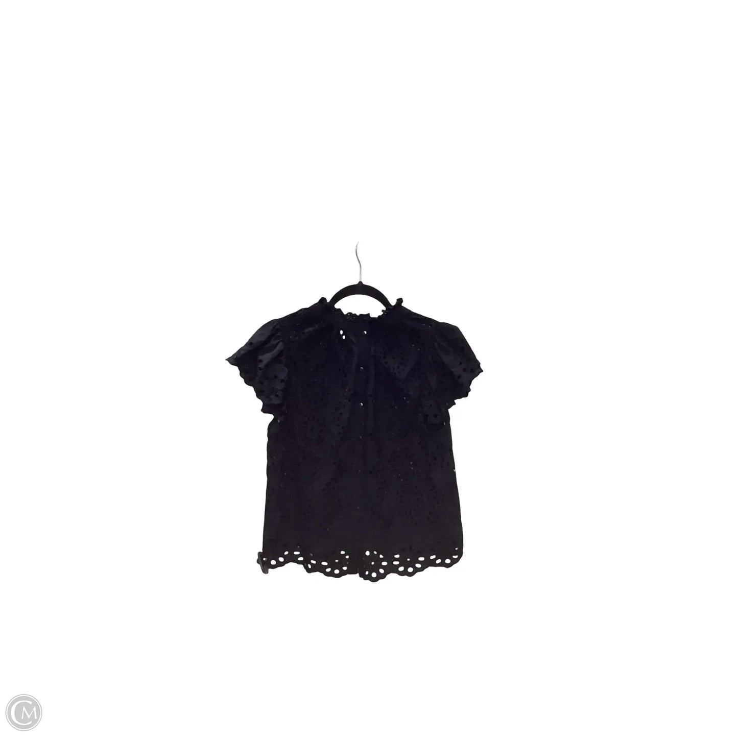 Blouse Short Sleeve By Jennifer & Grace In Black, Size: M