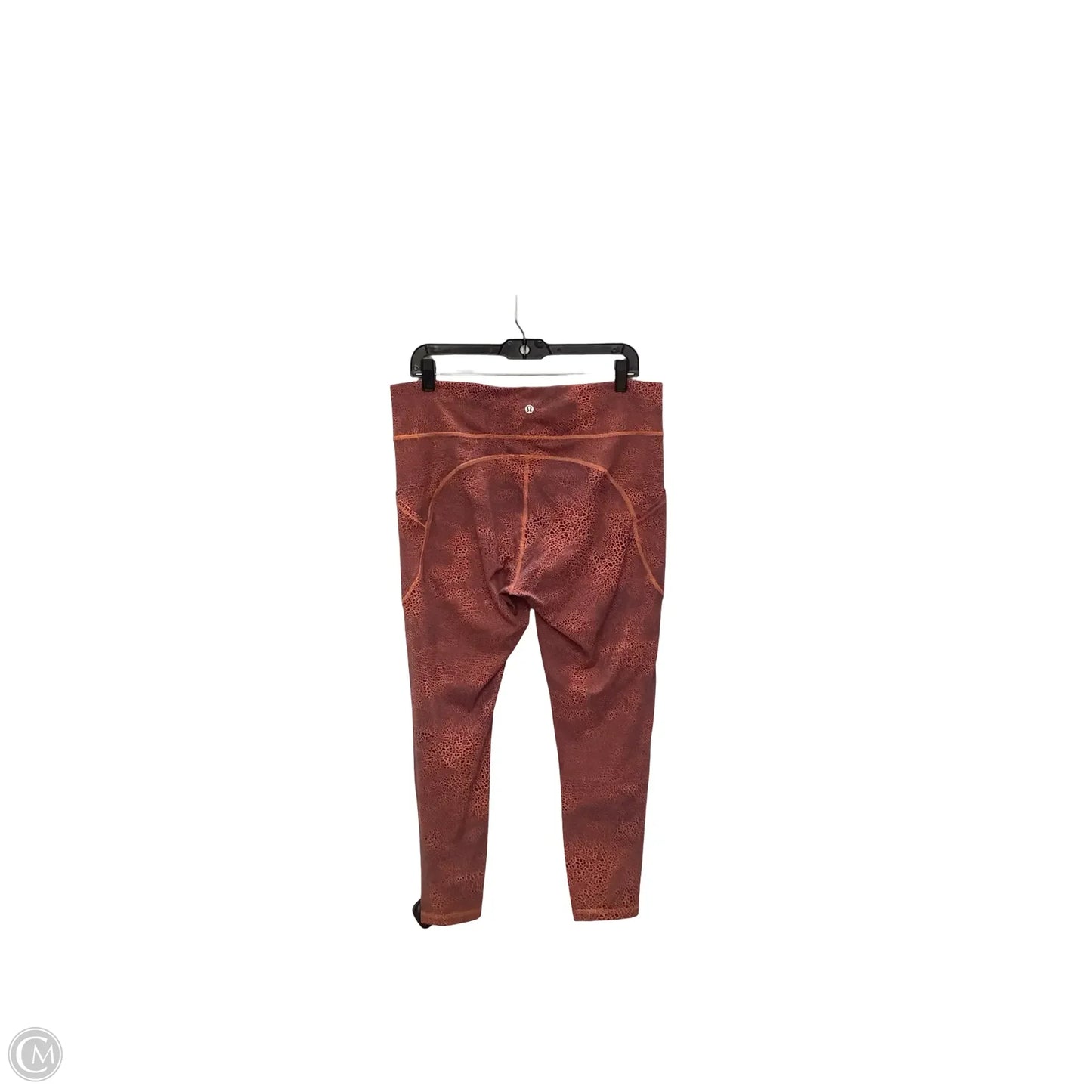Athletic Leggings By Lululemon In Orange, Size: 14