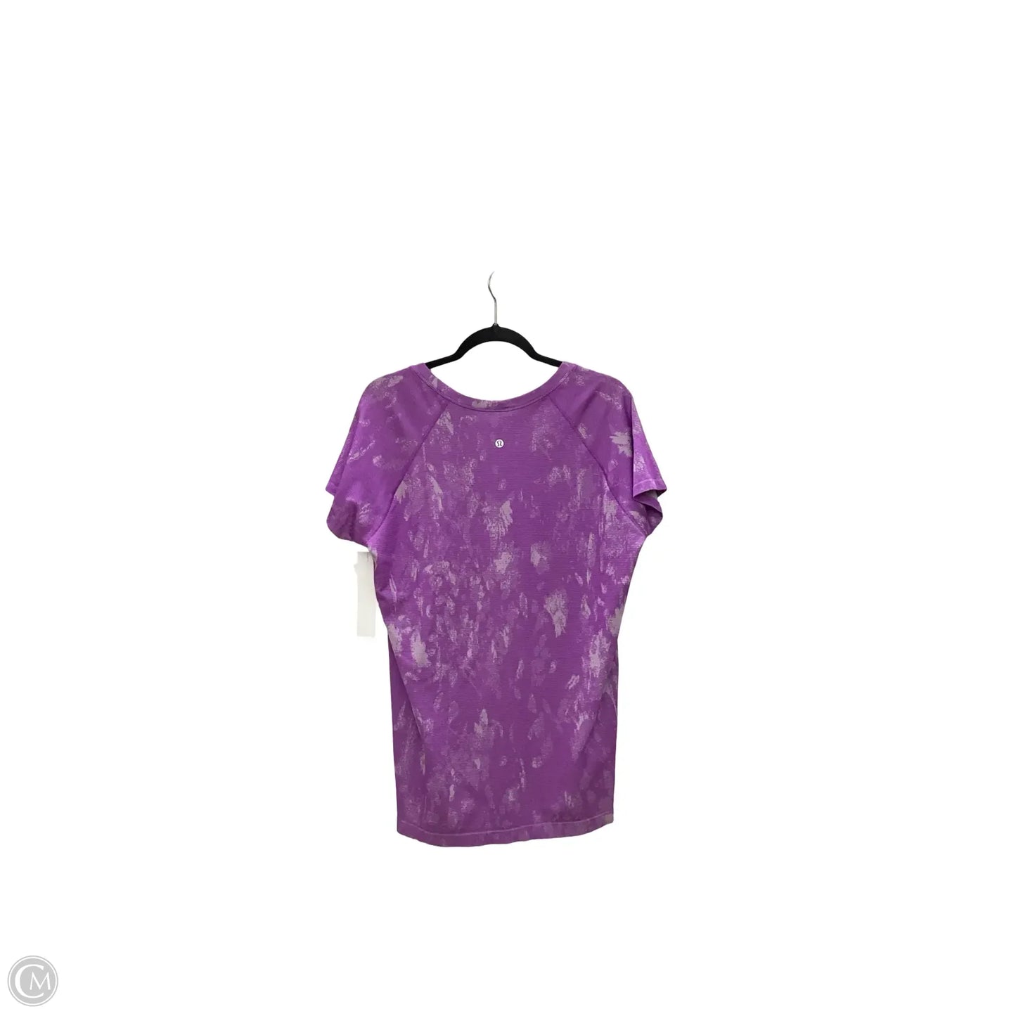 Athletic Top Short Sleeve By Lululemon In Purple, Size: 16