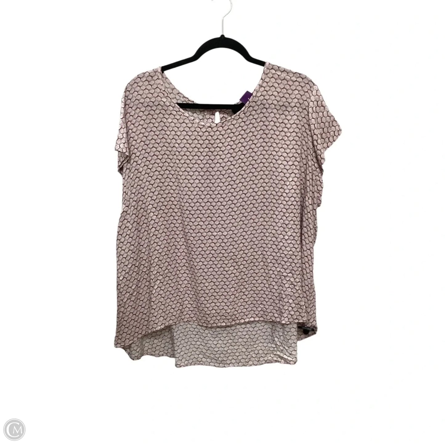 Top Short Sleeve By Cynthia Rowley In Pink, Size: 2x