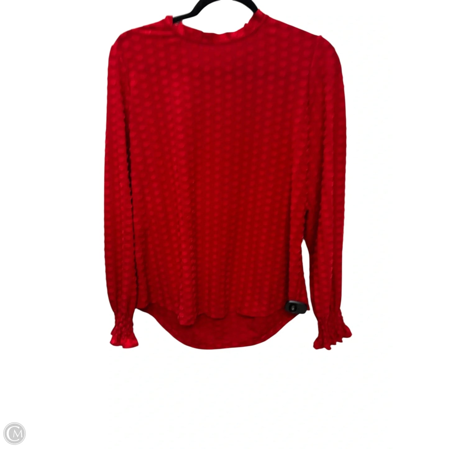 Top Long Sleeve By Adrianna Papell In Red, Size: Xl