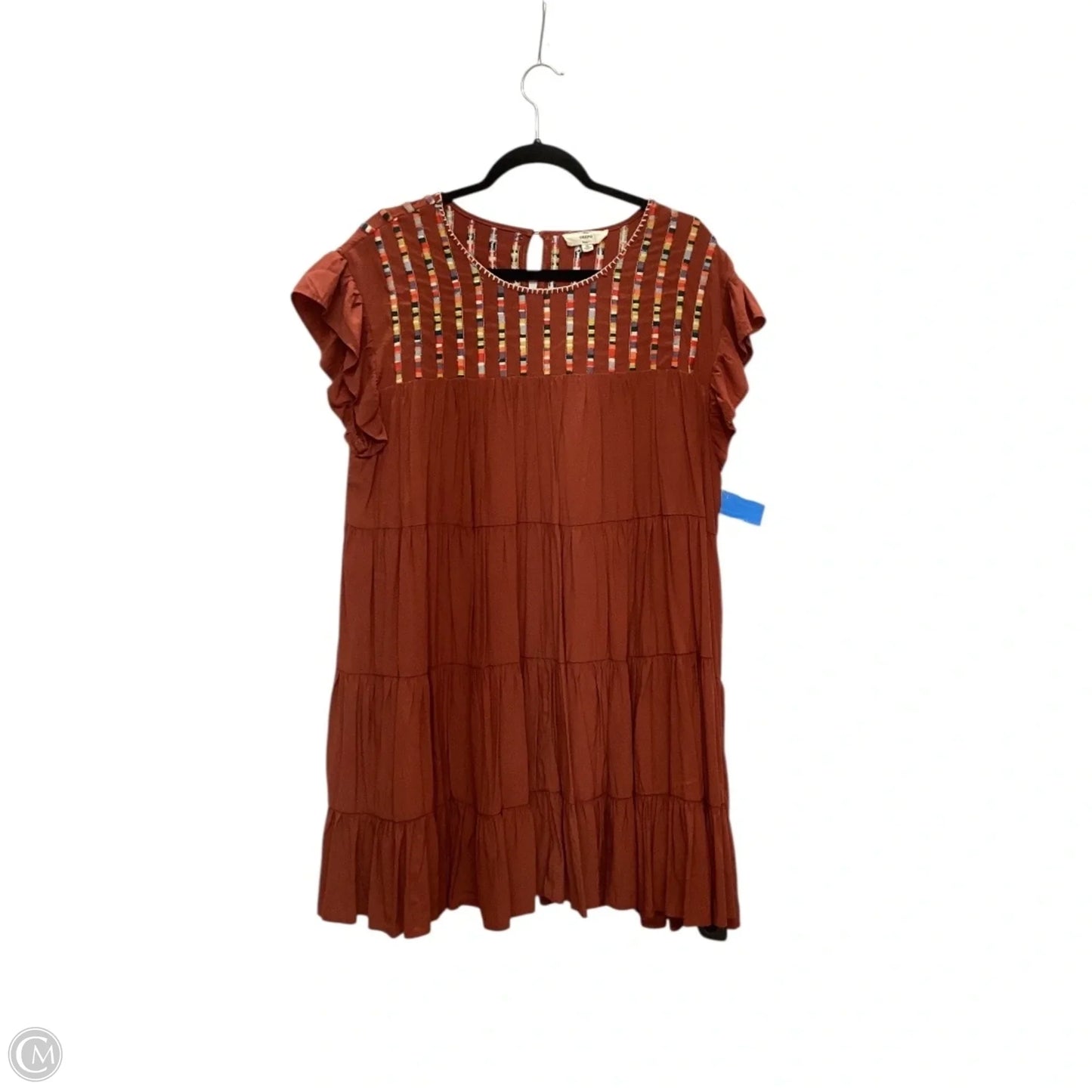 Dress Casual Midi By Entro In Brown, Size: Xl