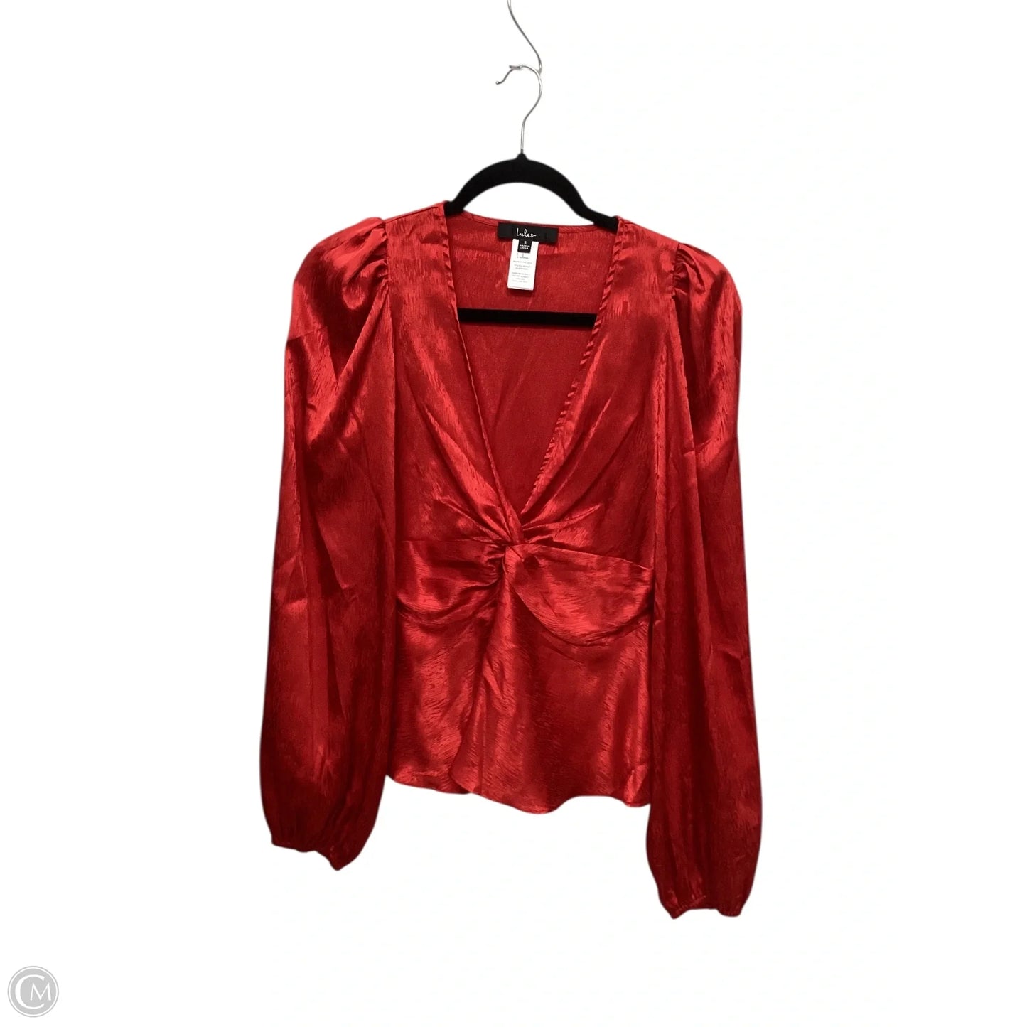 Blouse 3/4 Sleeve By Lulus In Red, Size: S