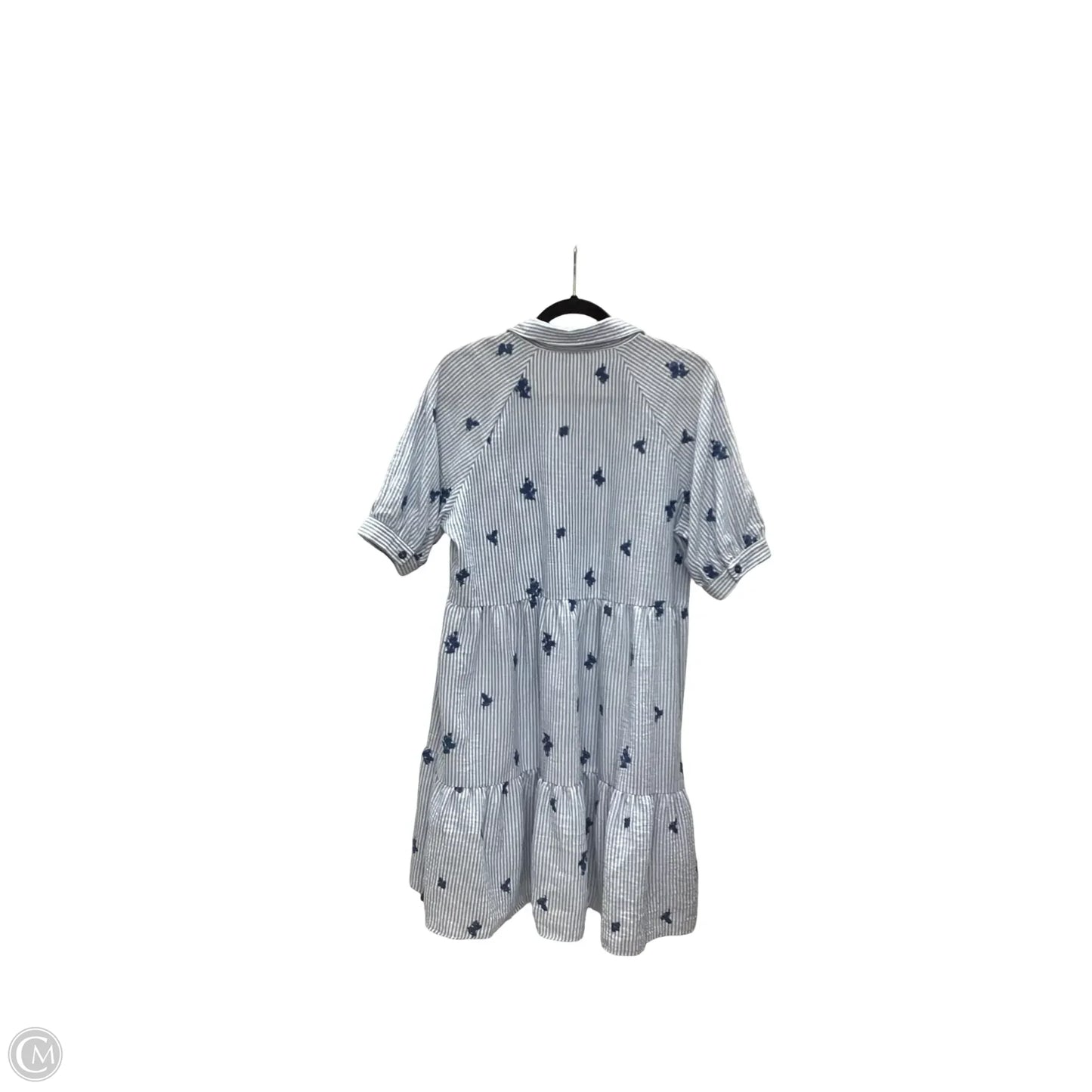 Dress Casual Short By Fig + Flower In Striped Pattern, Size: M