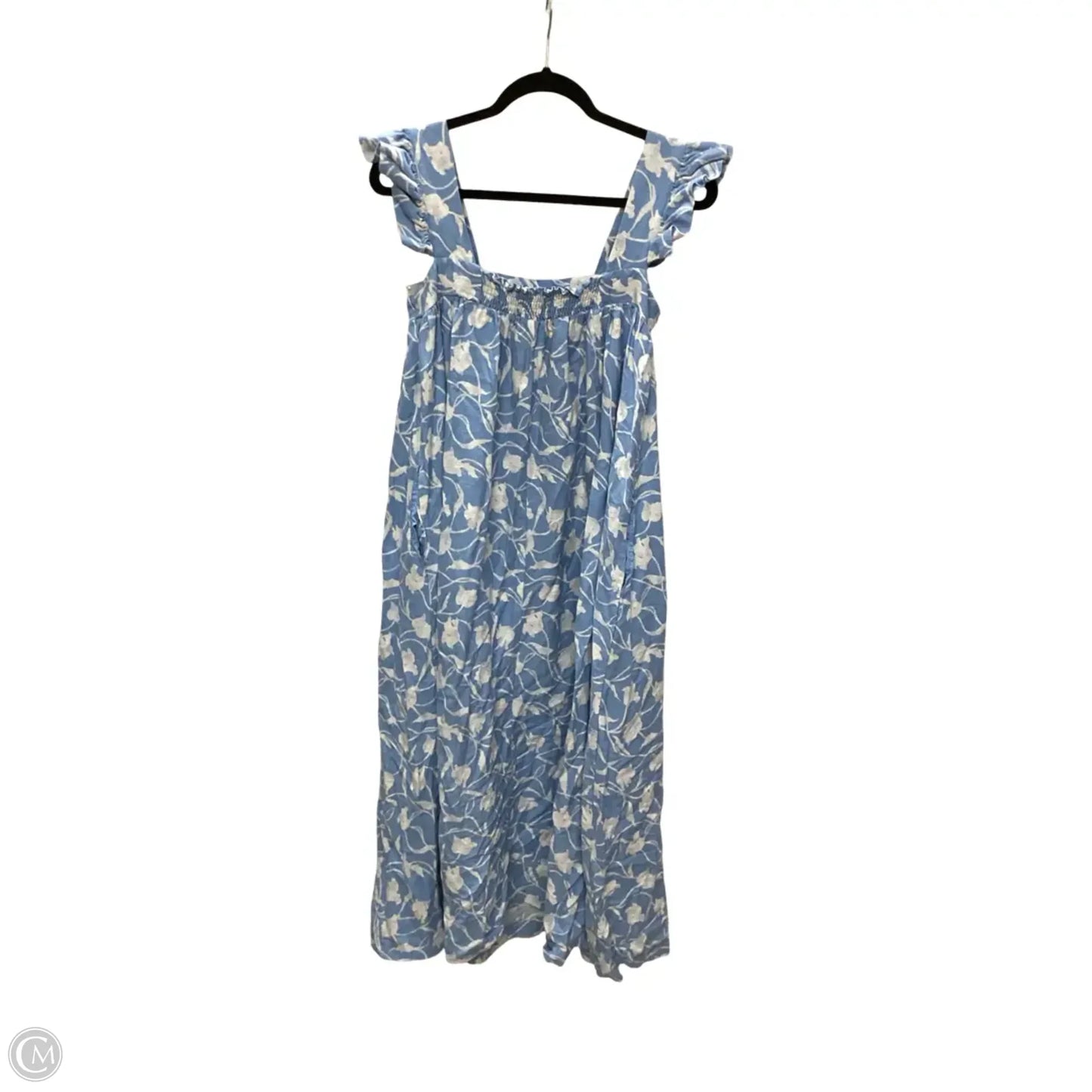 Dress Casual Midi By A New Day In Blue & White, Size: M