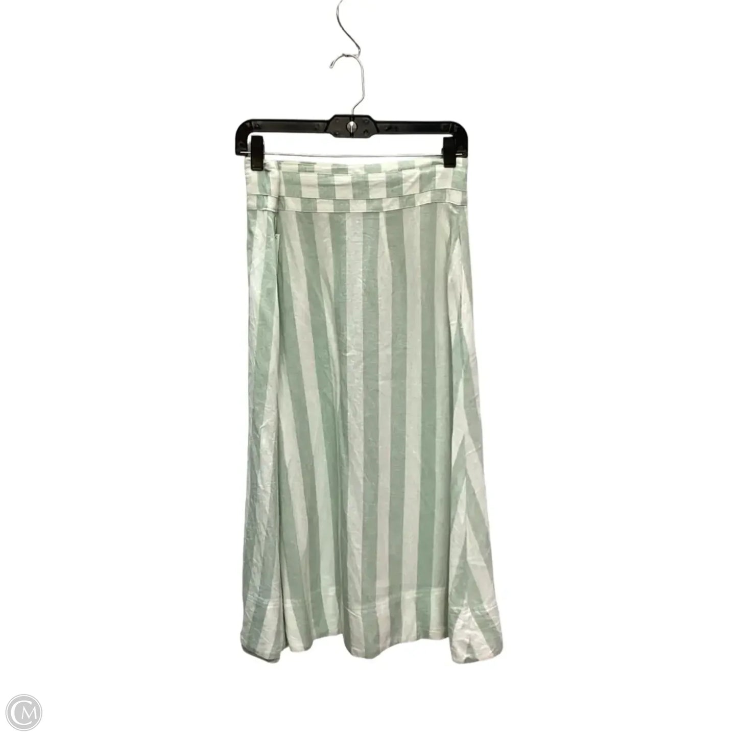 Skirt Midi By A New Day In Striped Pattern, Size: M