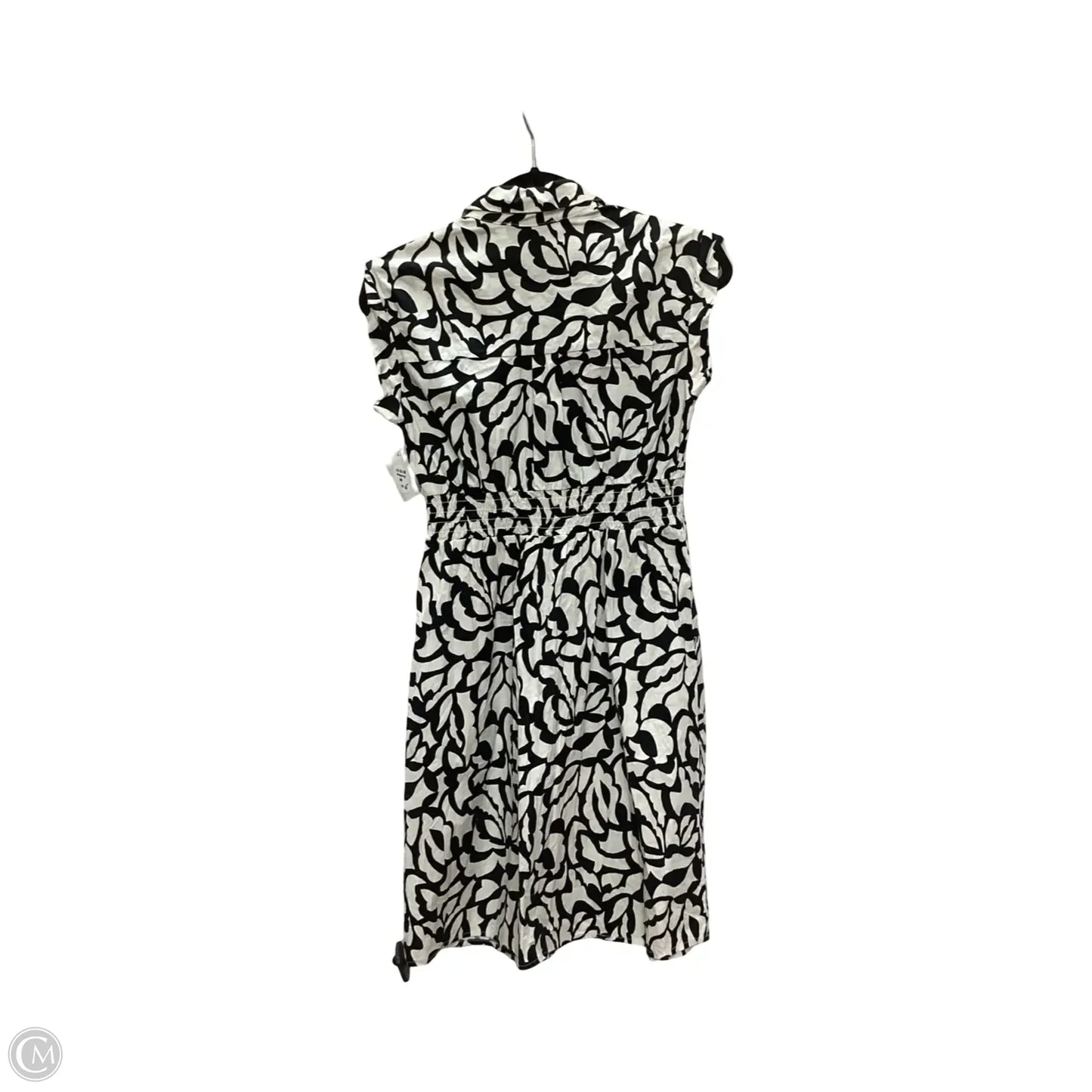 Dress Casual Short By Monteau In Black & White, Size: M