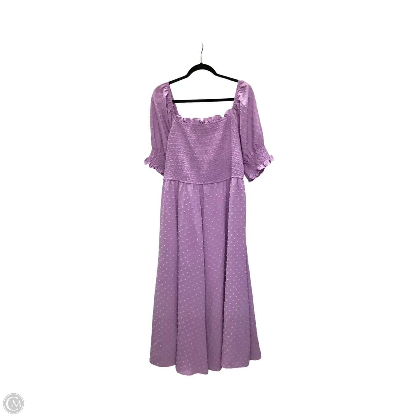 Dress Casual Midi By Clothes Mentor In Purple, Size: 3x