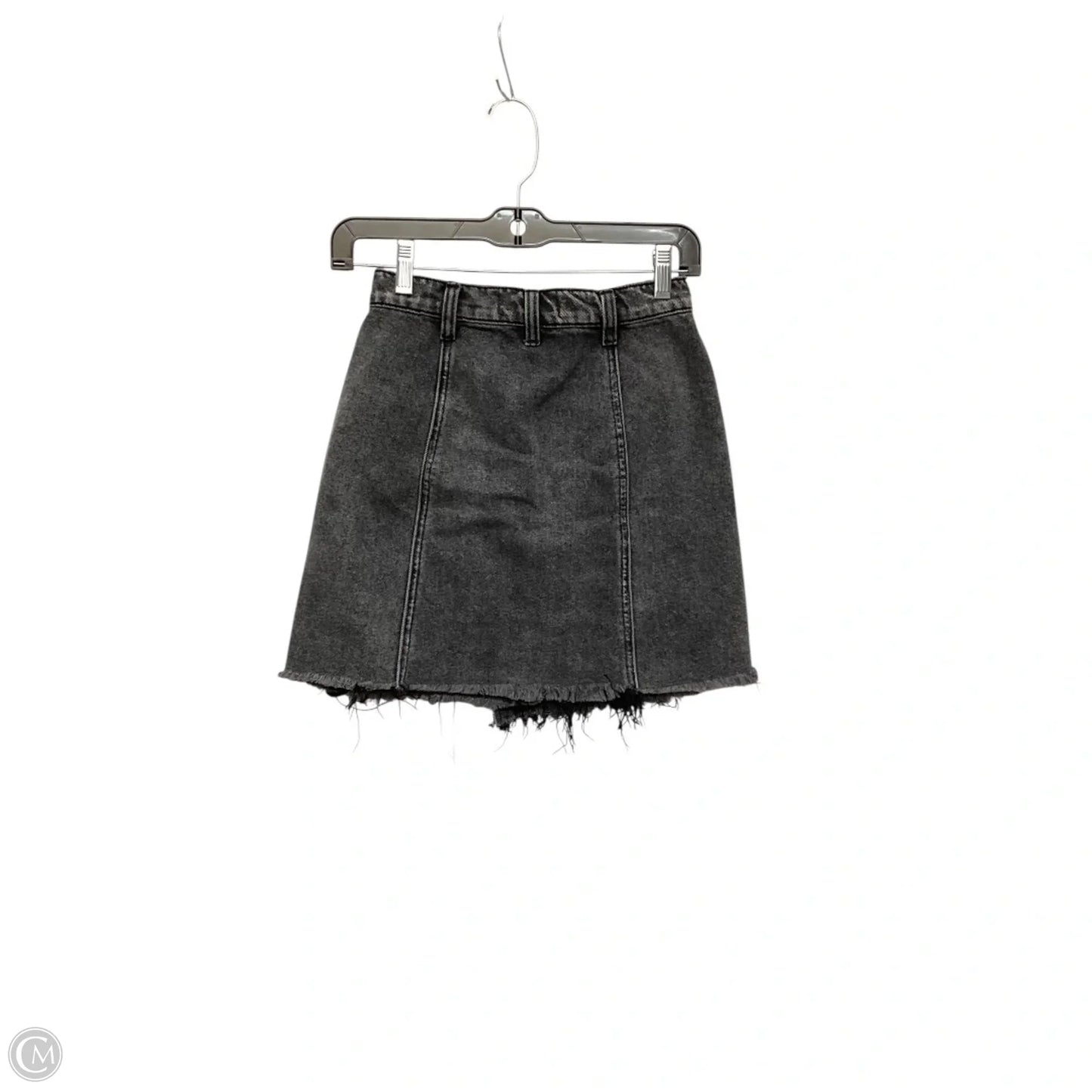 Skirt Mini & Short By Free People In Black Denim, Size: 2