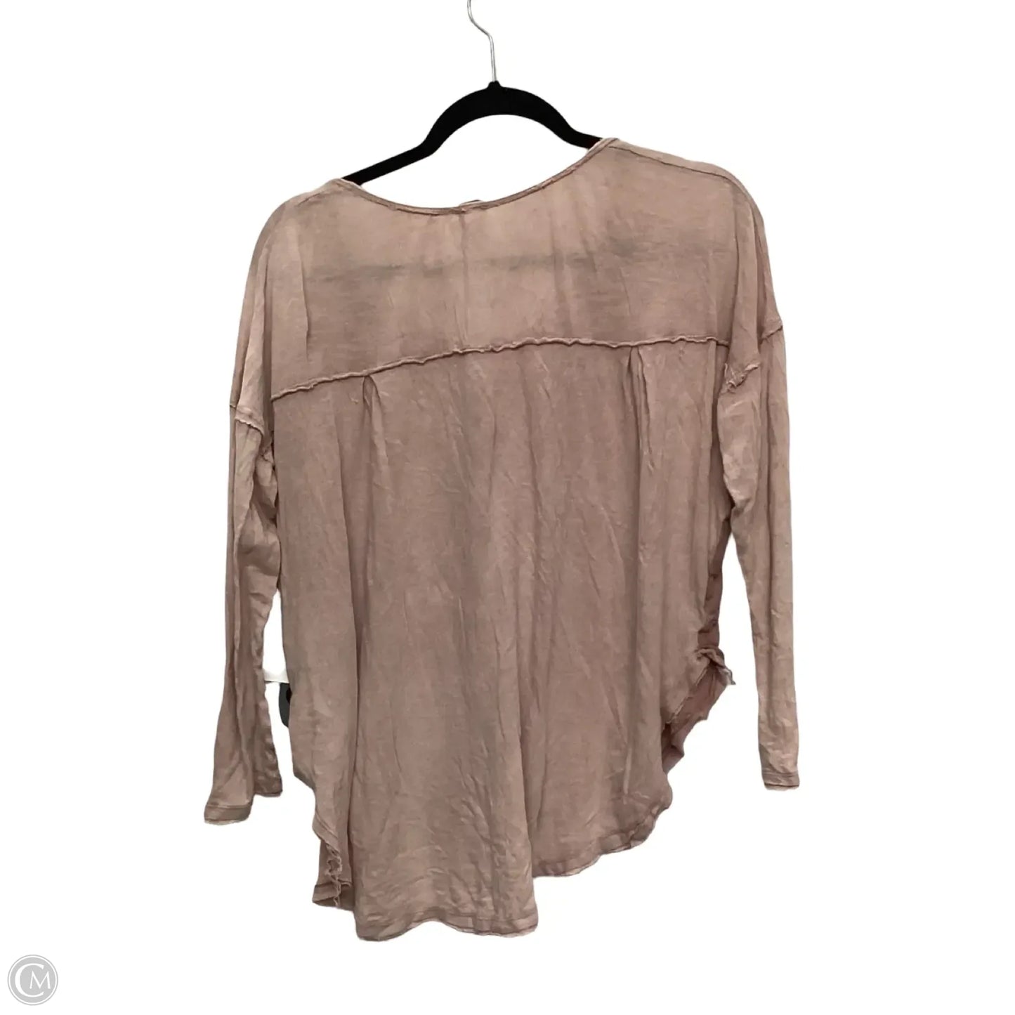Blouse Long Sleeve By We The Free In Pink, Size: M