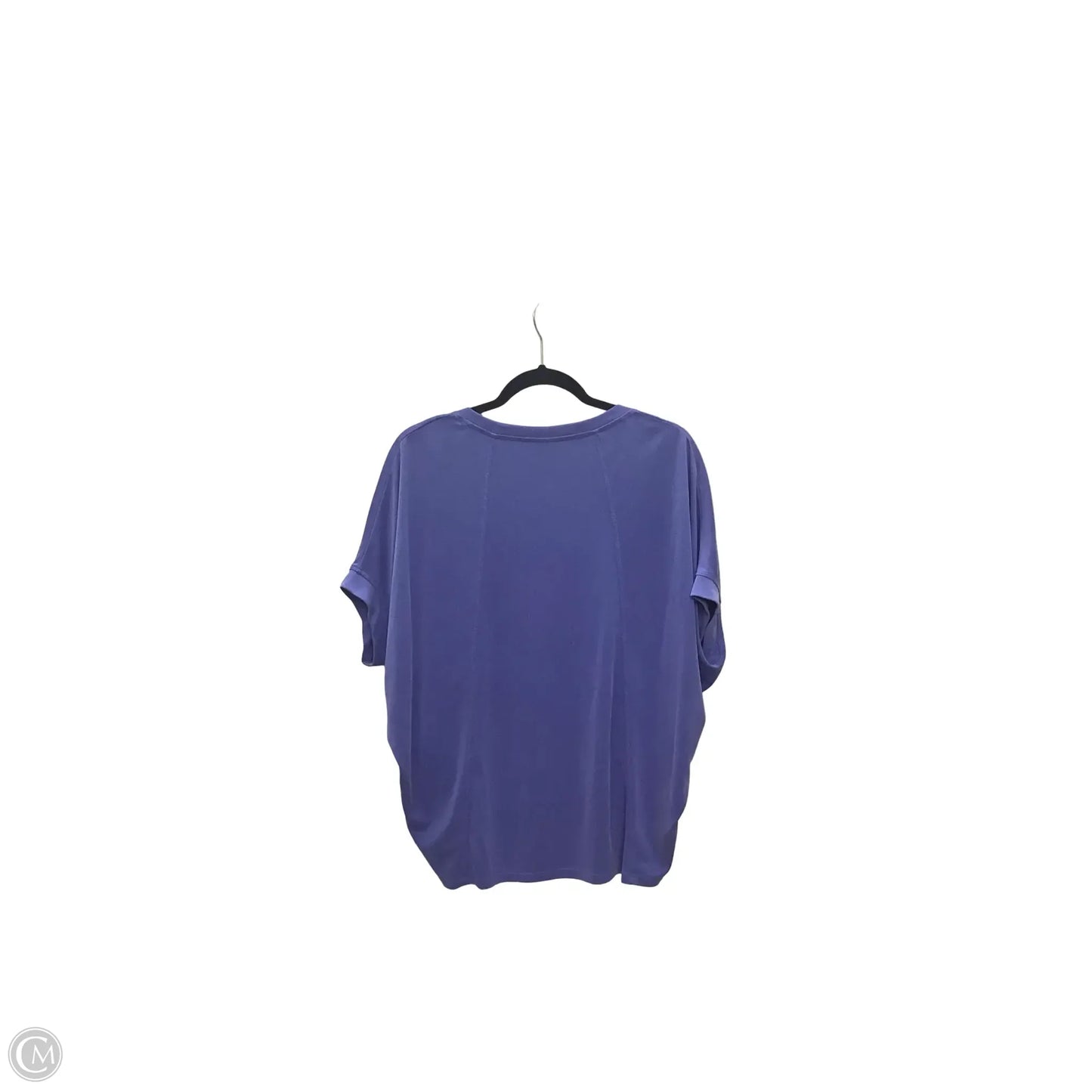 Blouse Short Sleeve By Chicos In Blue, Size: M