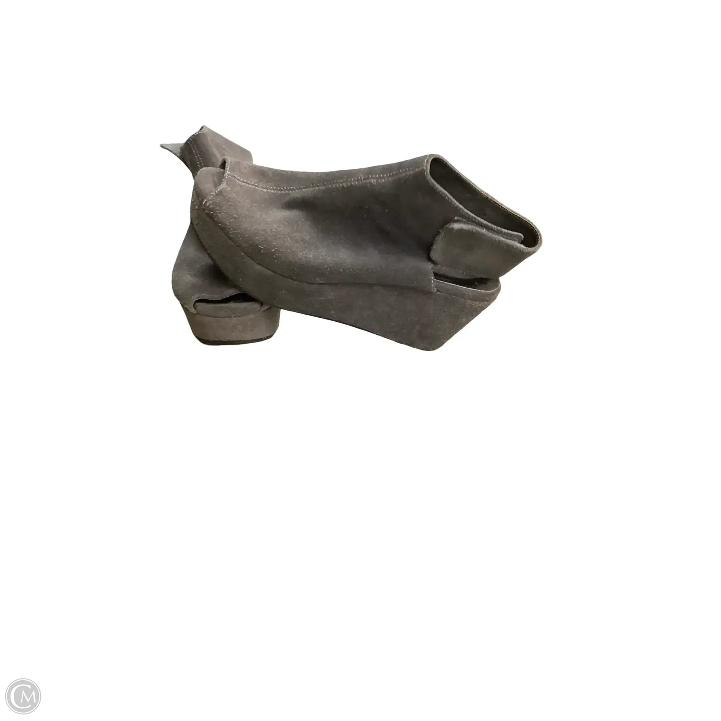 Sandals Heels Wedge By CHOCOLATBLU In Grey, Size: 7.5
