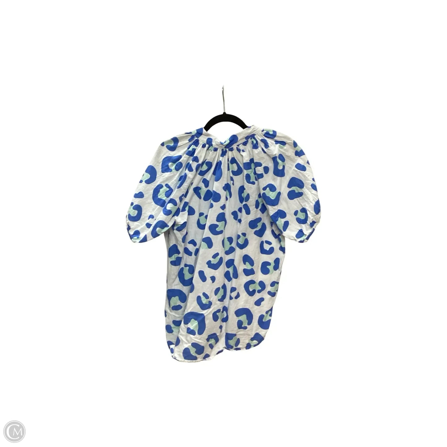 Designer Blouse Short Sleeve By Sheridan French In Animal Print, Size: S