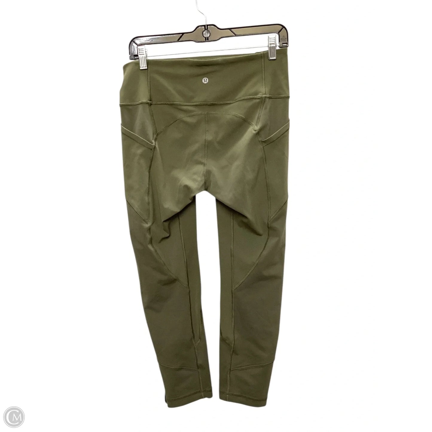 Athletic Leggings By Lululemon In Green, Size: 10
