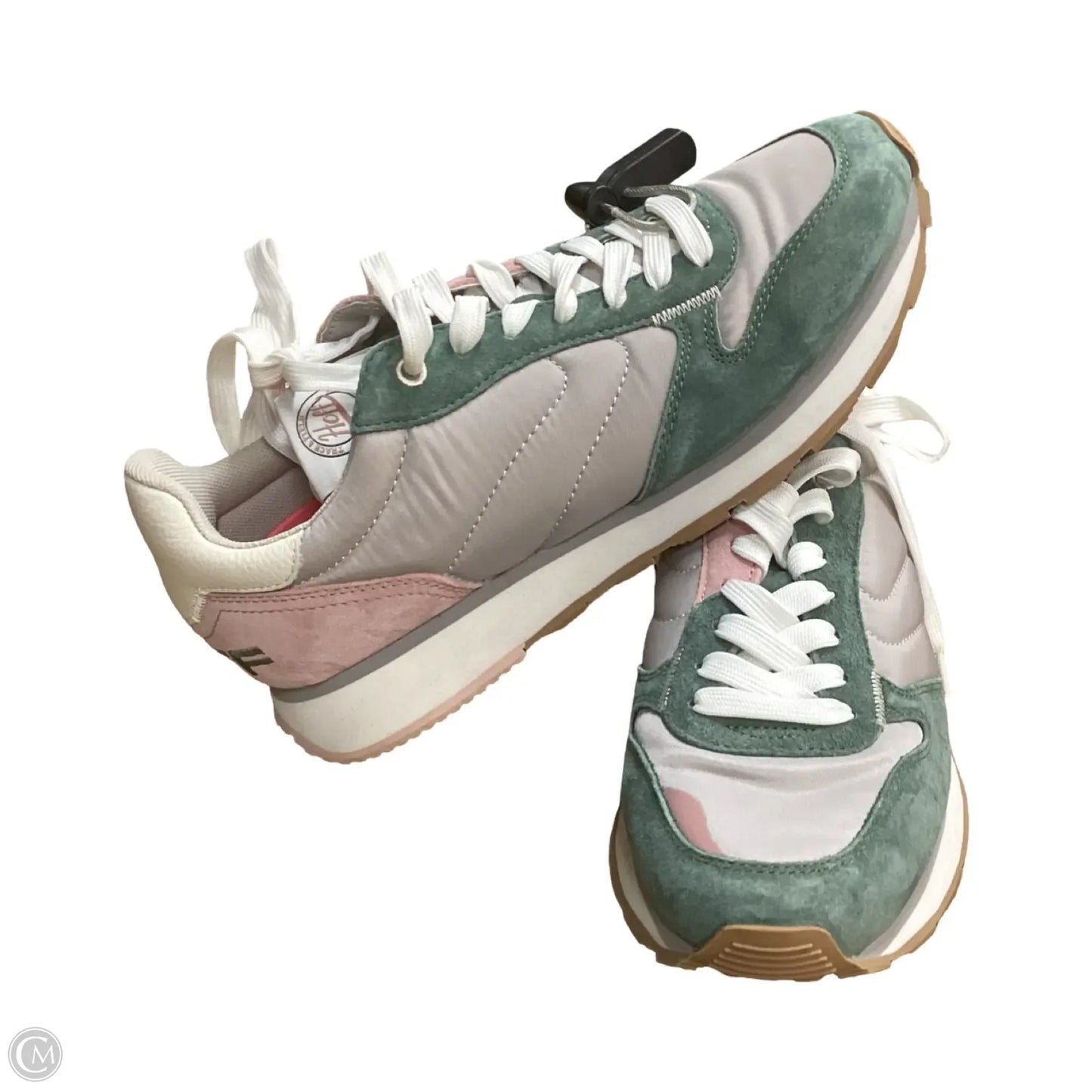 Shoes Athletic By Hoff In Grey & Pink, Size: 8