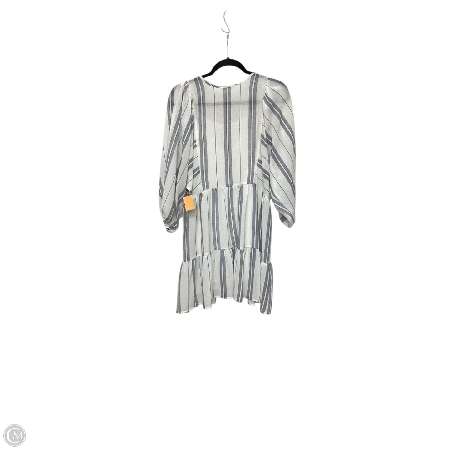 Dress Casual Short By Blu Pepper In Blue & White, Size: S