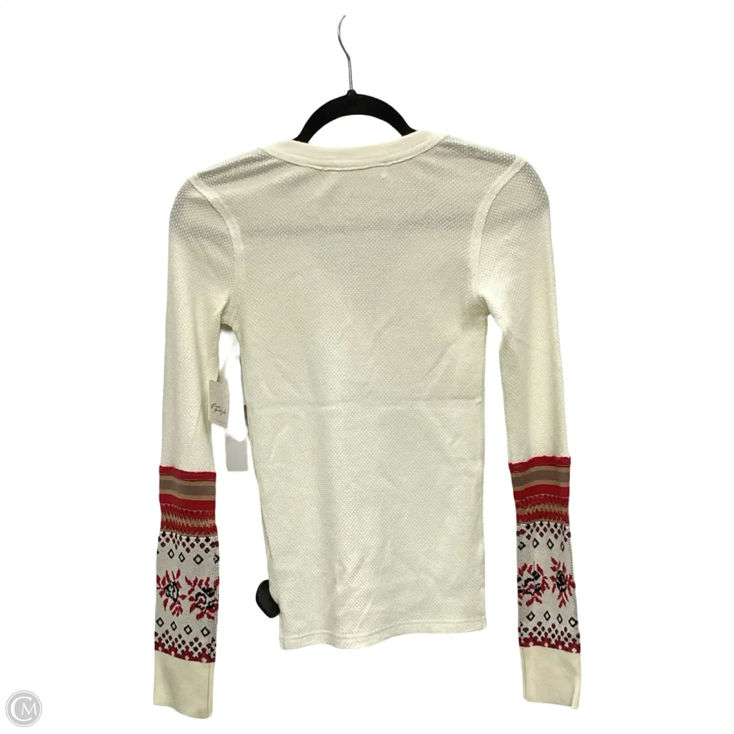 Blouse Long Sleeve By We The Free In Cream, Size: Xs