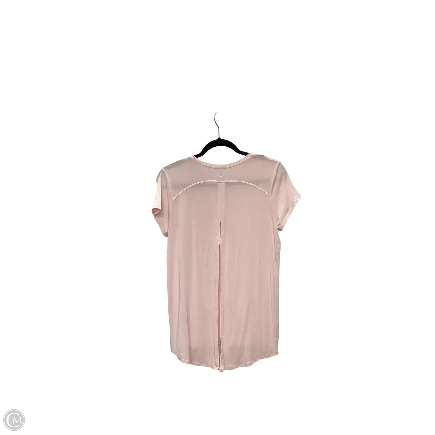 Athletic Top Short Sleeve By Lululemon In Pink, Size: 6