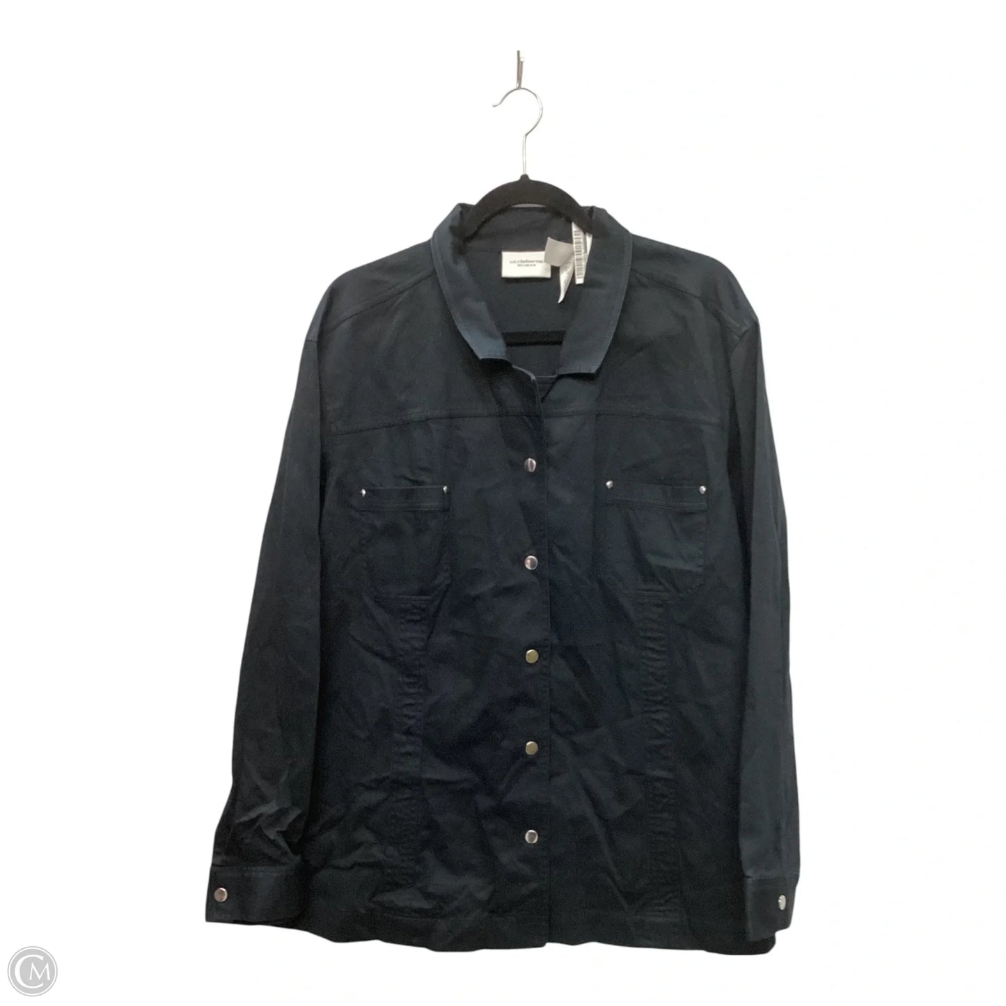 Jacket Other By Liz Claiborne In Navy, Size: 1x