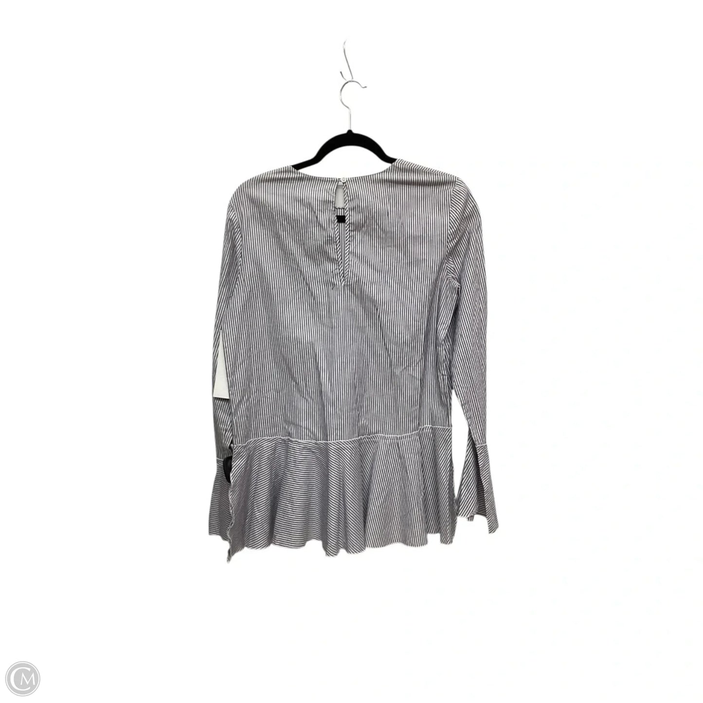 Top Long Sleeve By Theory In Blue, Size: M