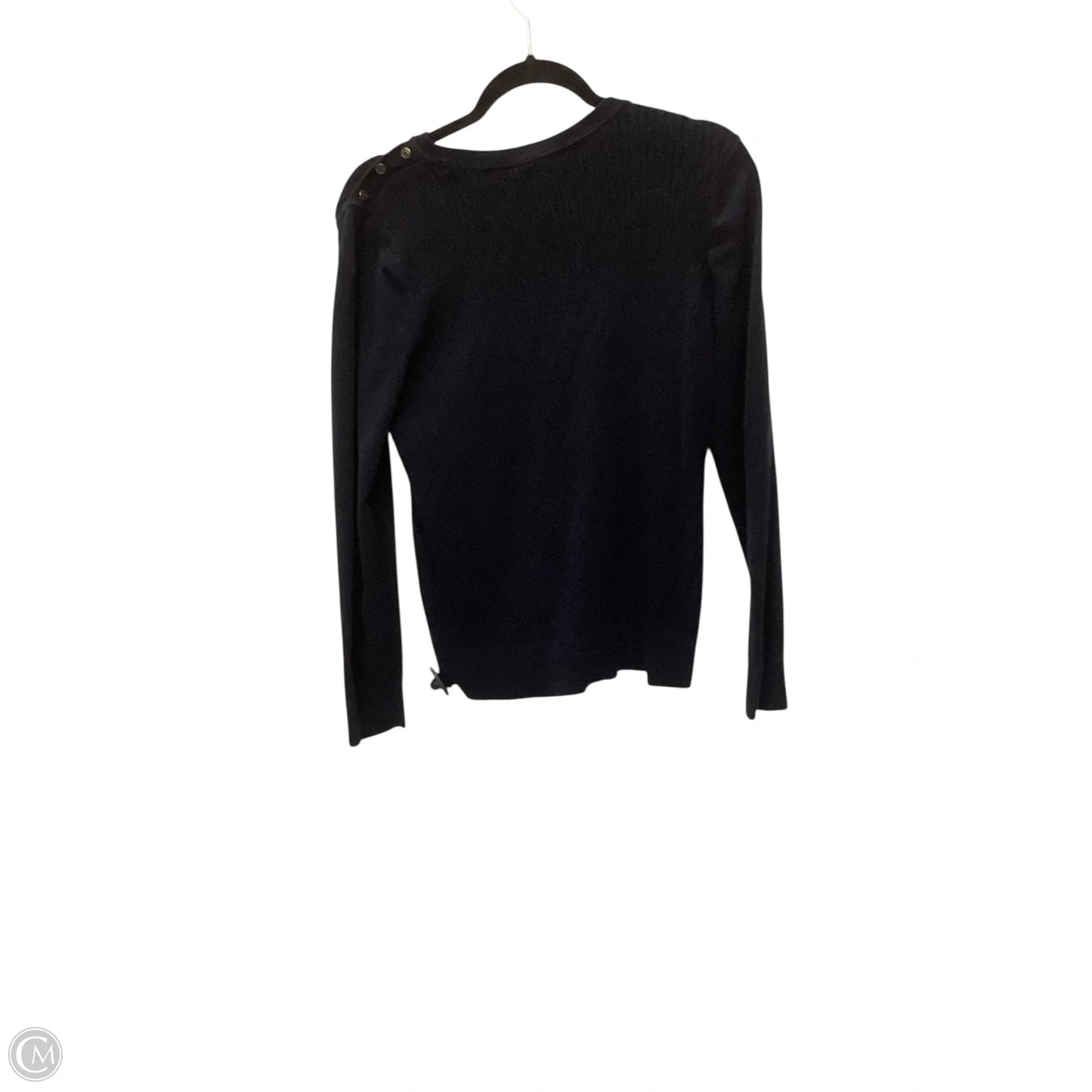 Top Long Sleeve By Kim Rogers In Black, Size: M