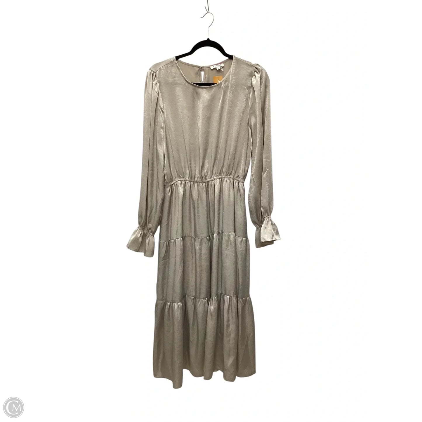 Dress Casual Maxi By Andree By Unit In Beige, Size: L
