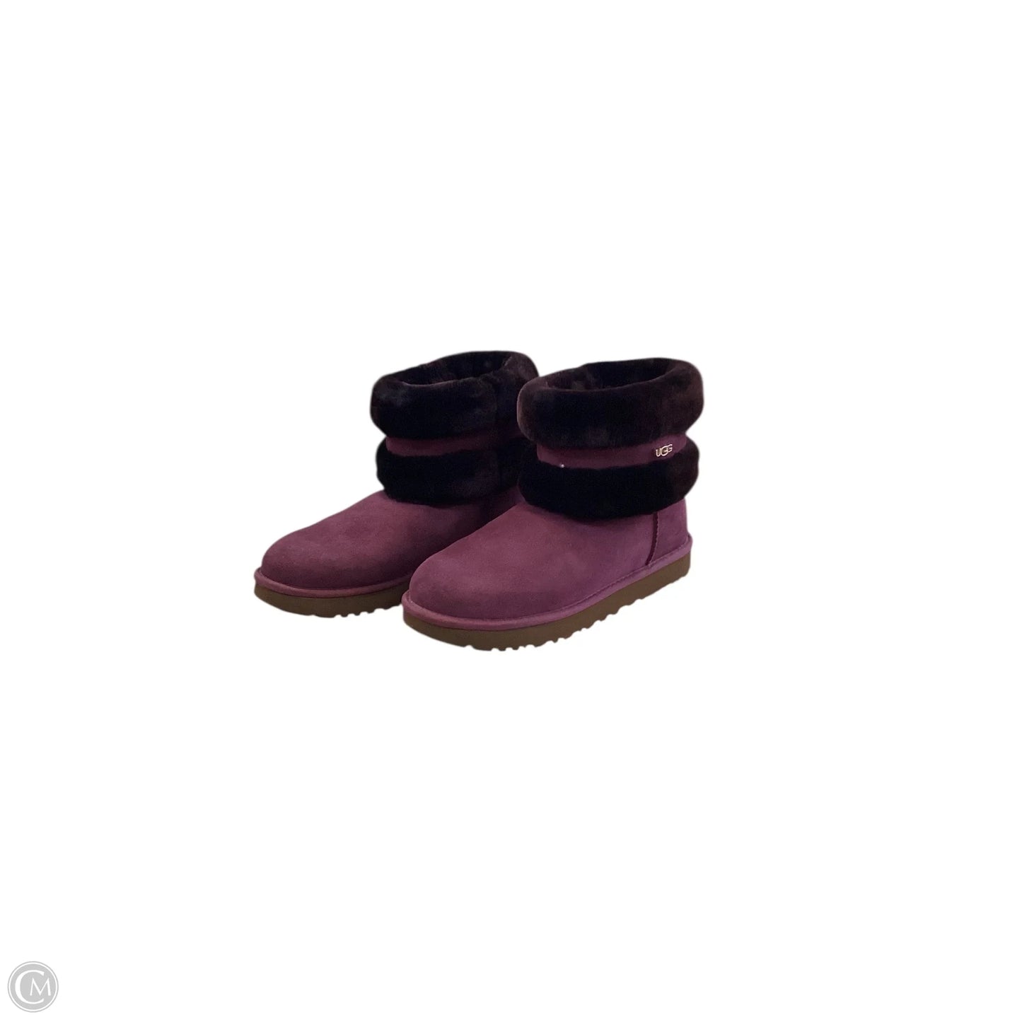 Boots Designer By Ugg In Purple, Size: 9
