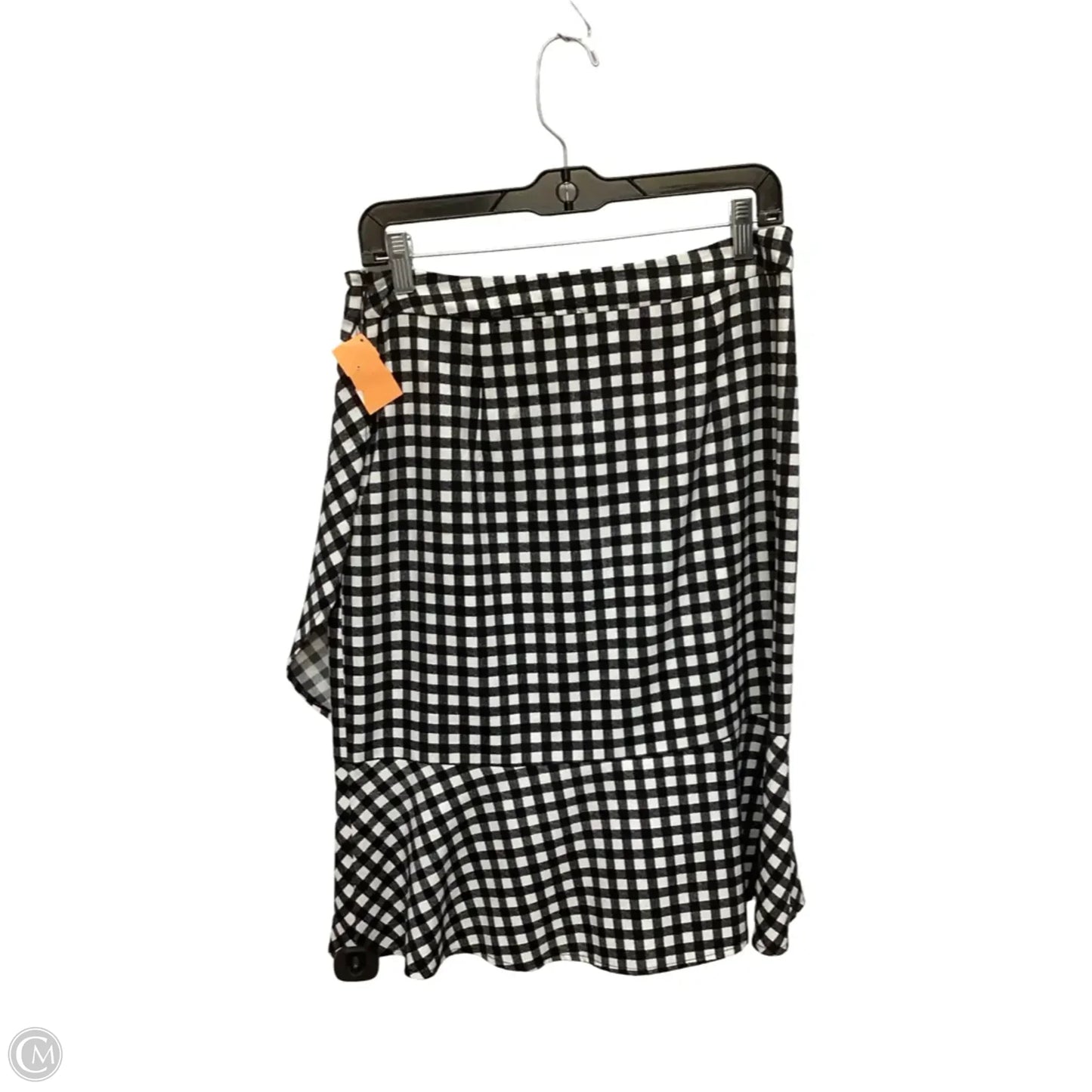Skirt Midi By Banana Republic In Black & White, Size: 6