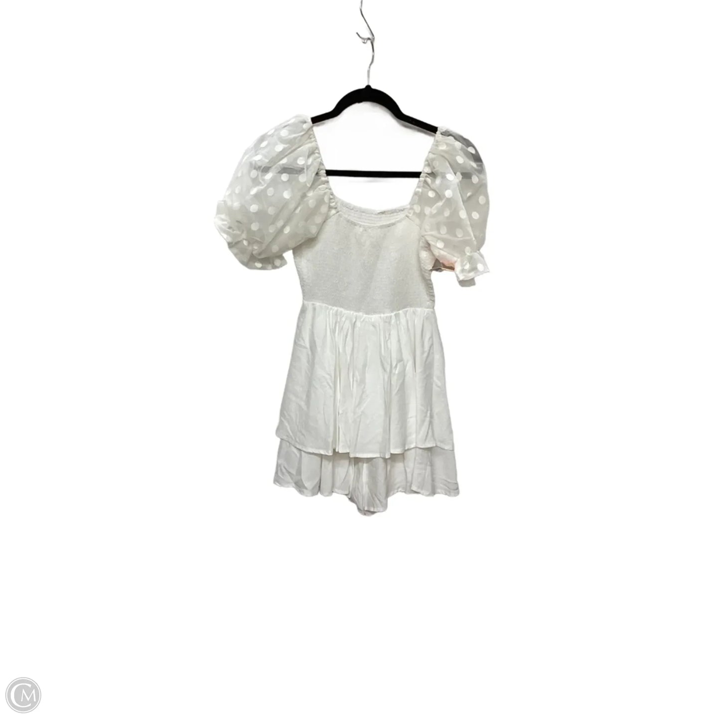 Romper By Entro In White, Size: S