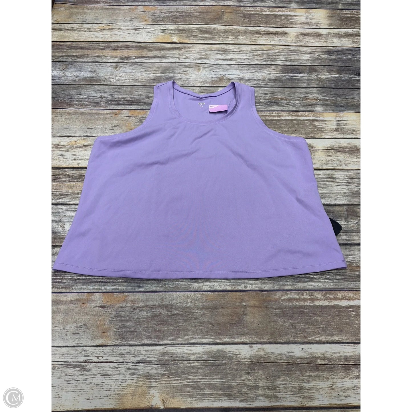 Athletic Tank Top By Dsg Outerwear In Purple, Size: 3x
