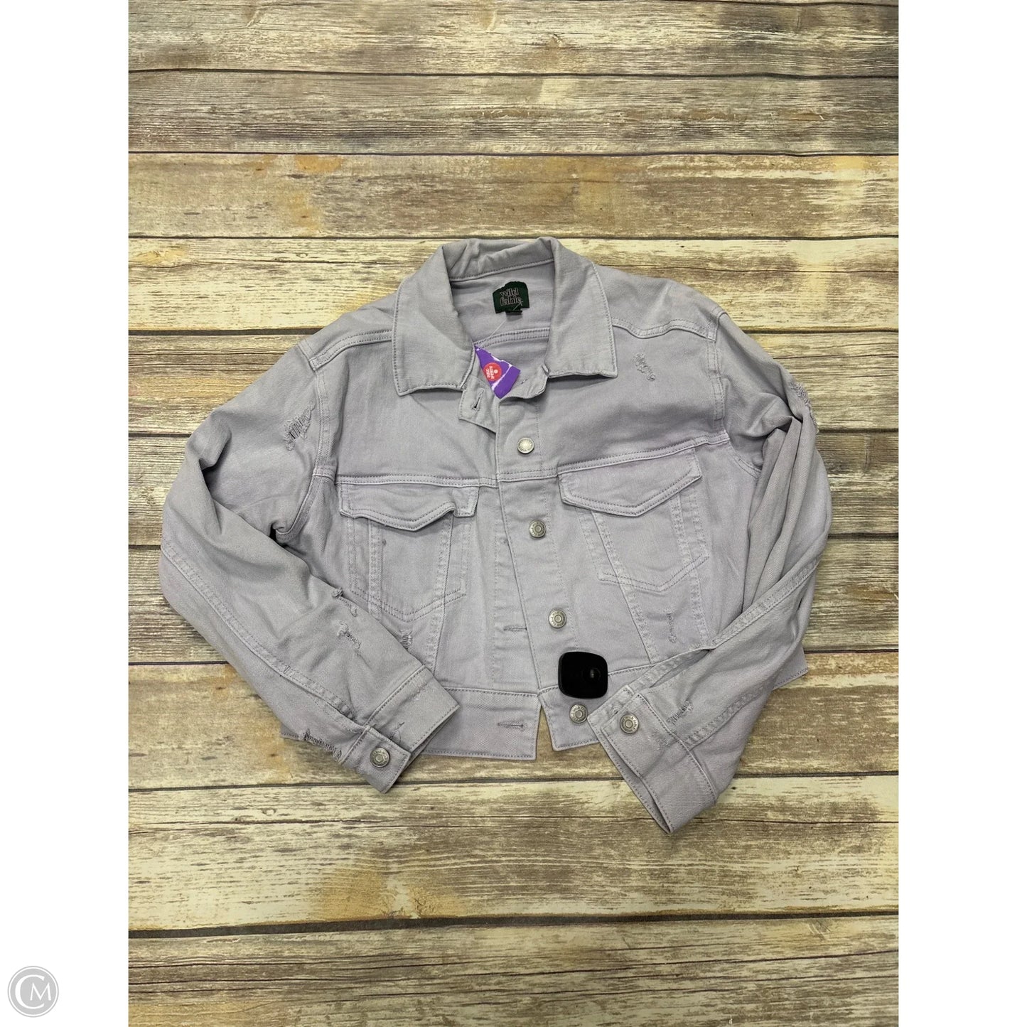 Jacket Denim By Wild Fable In Purple, Size: M