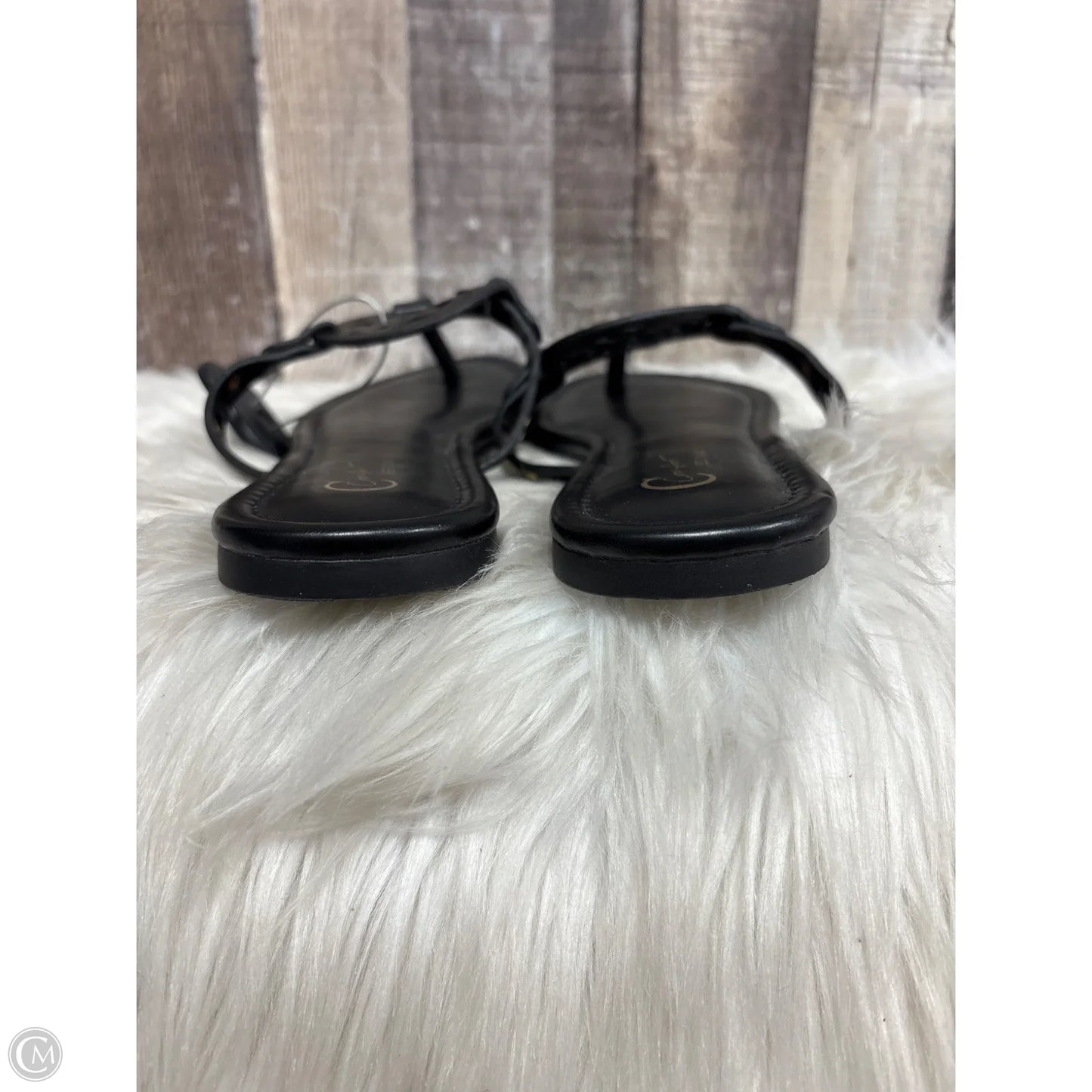 Sandals Flats By Comfort Casual In Black, Size: 8