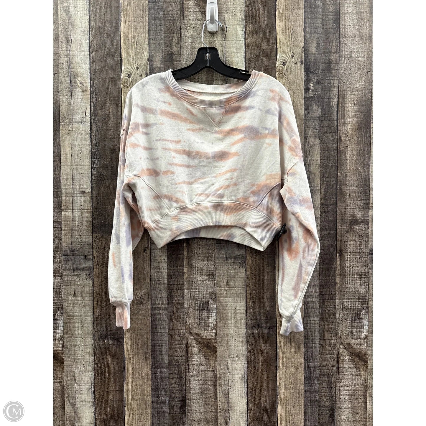 Sweatshirt Crewneck By Aeropostale In Tie Dye Print, Size: M