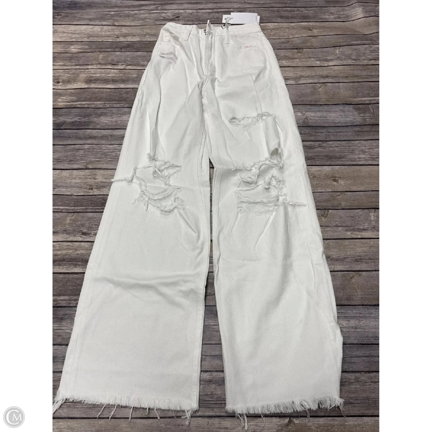 Jeans Flared By Vervet In White, Size: 0