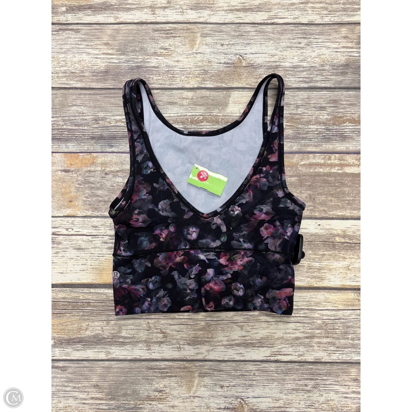 Athletic Tank Top By Lululemon In Floral Print, Size: 4