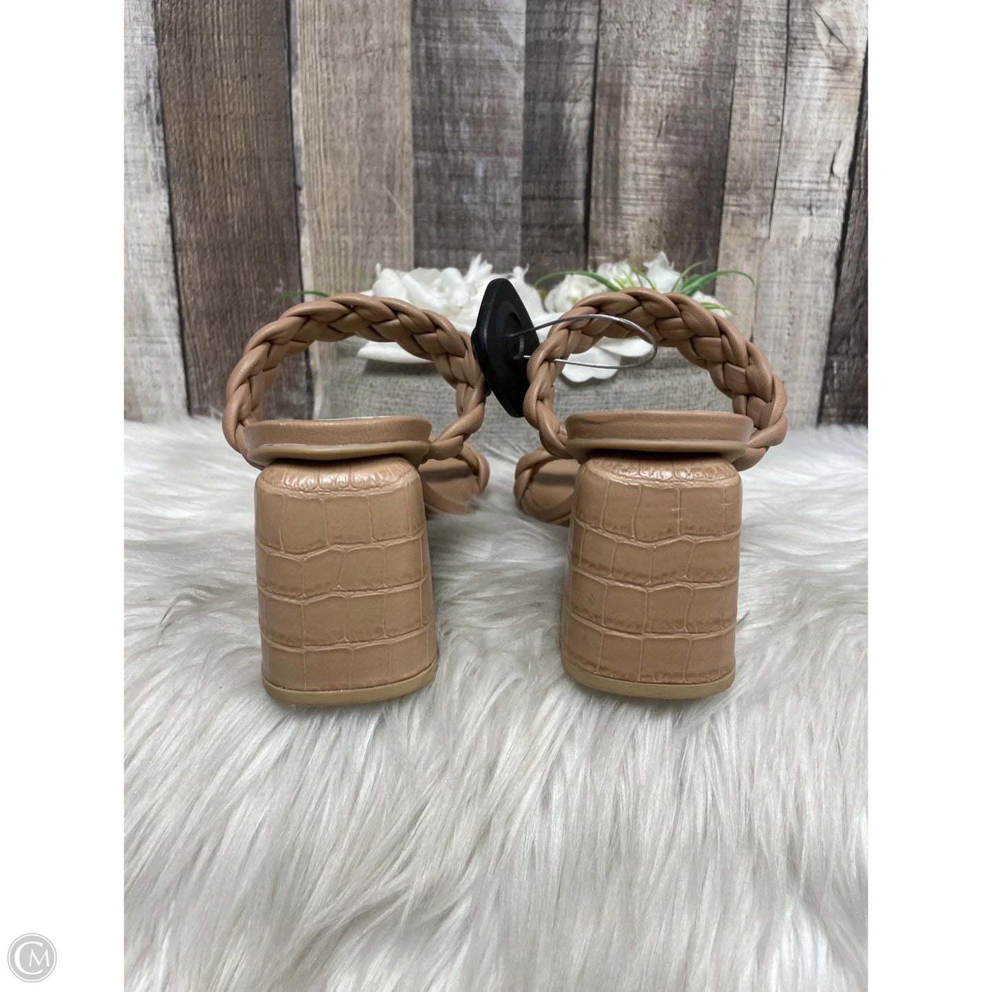 Sandals Heels Block By Dolce Vita In Tan, Size: 6.5
