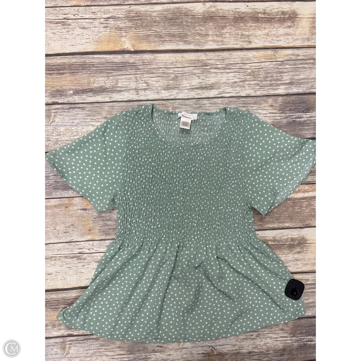 Top Short Sleeve By Urban Romantics In Polkadot Pattern, Size: S
