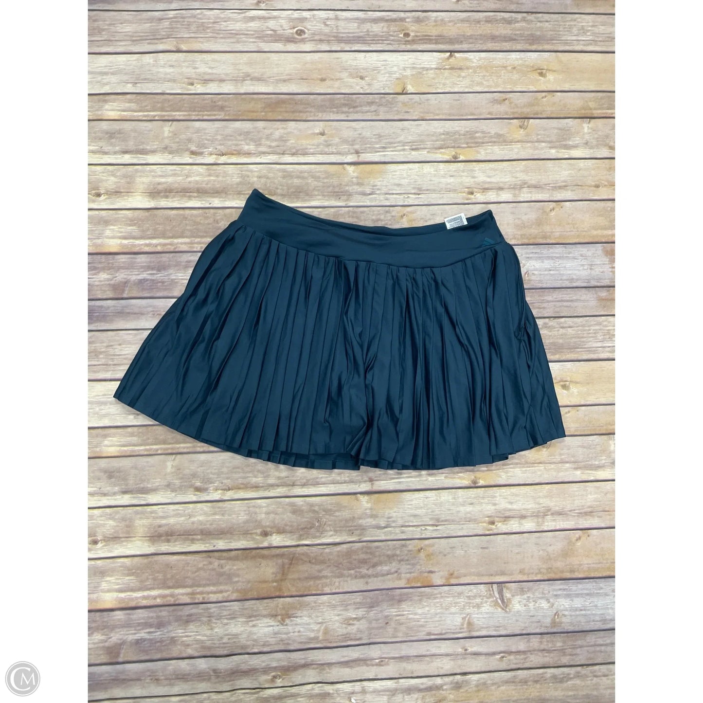 Athletic Skort By Adidas In Teal, Size: L