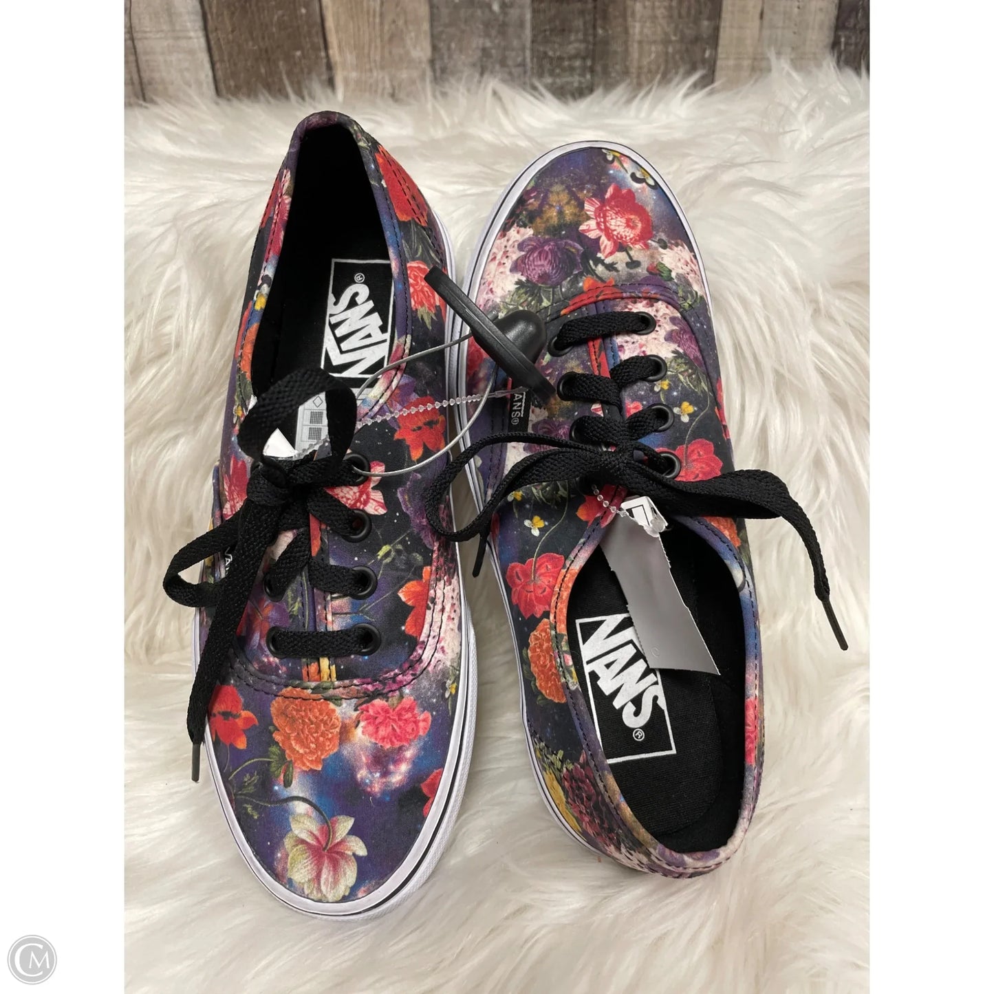 Shoes Sneakers By Vans In Floral Print, Size: 7