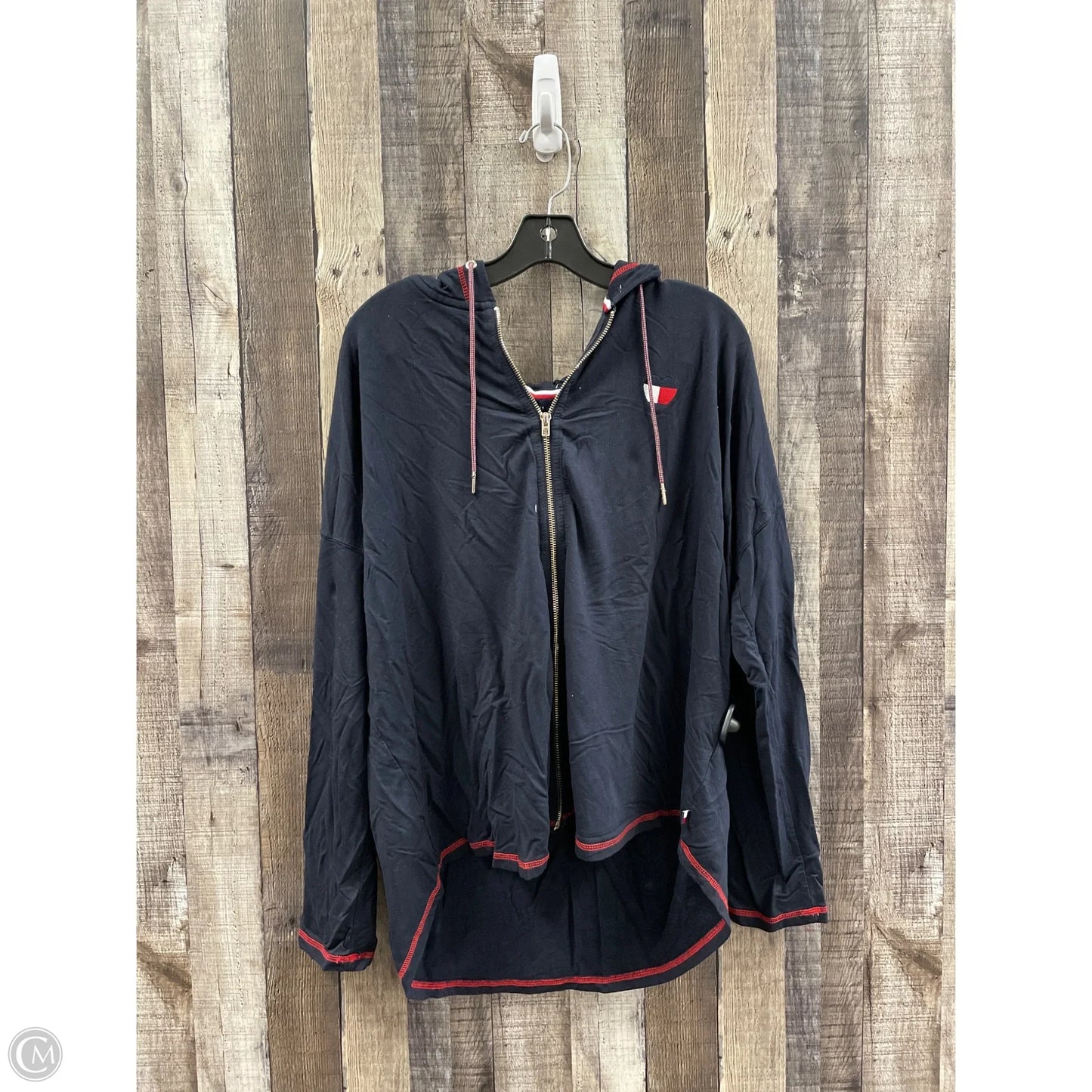 Top Long Sleeve By Tommy Hilfiger In Navy, Size: Xl