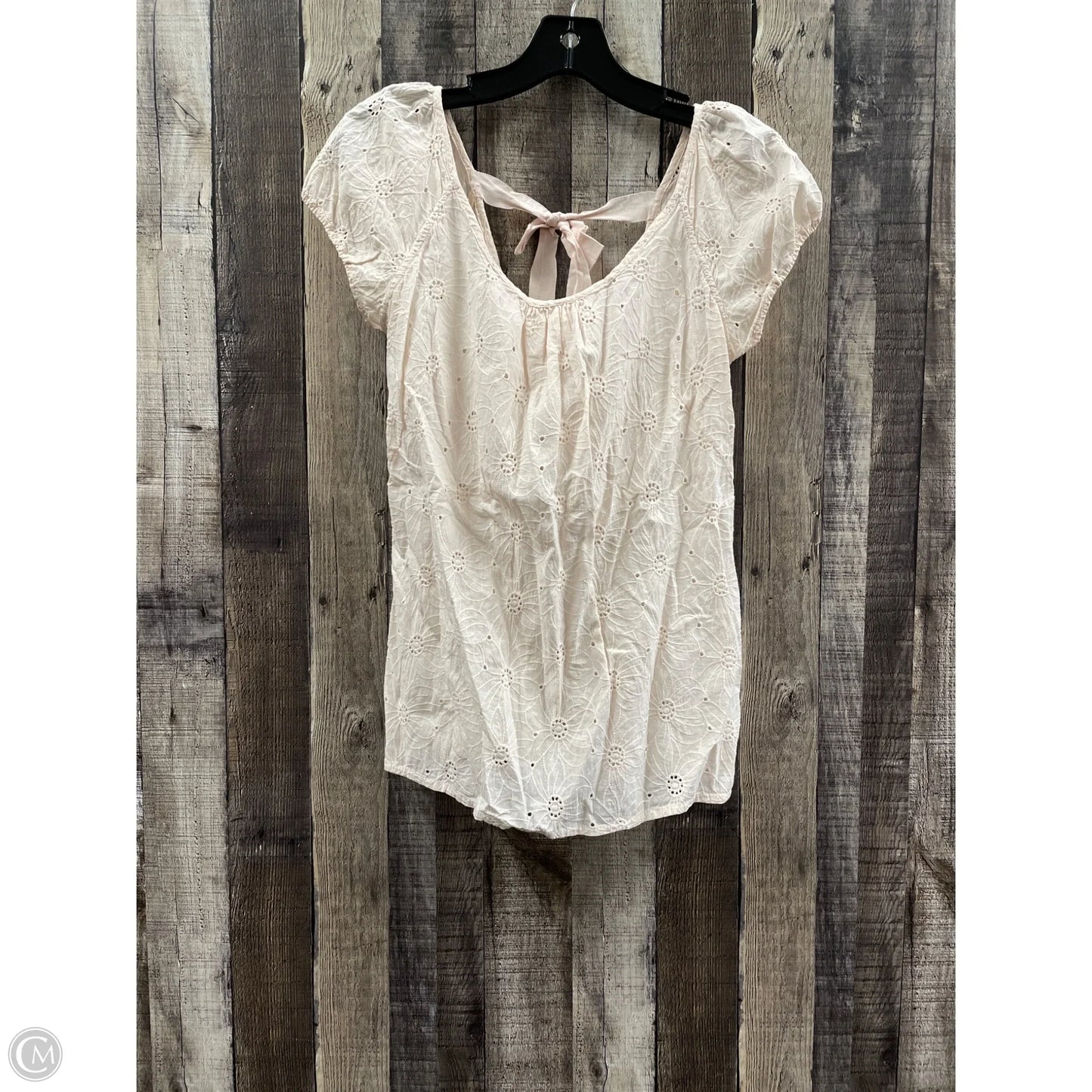 Top Short Sleeve By Cme In Pink, Size: S