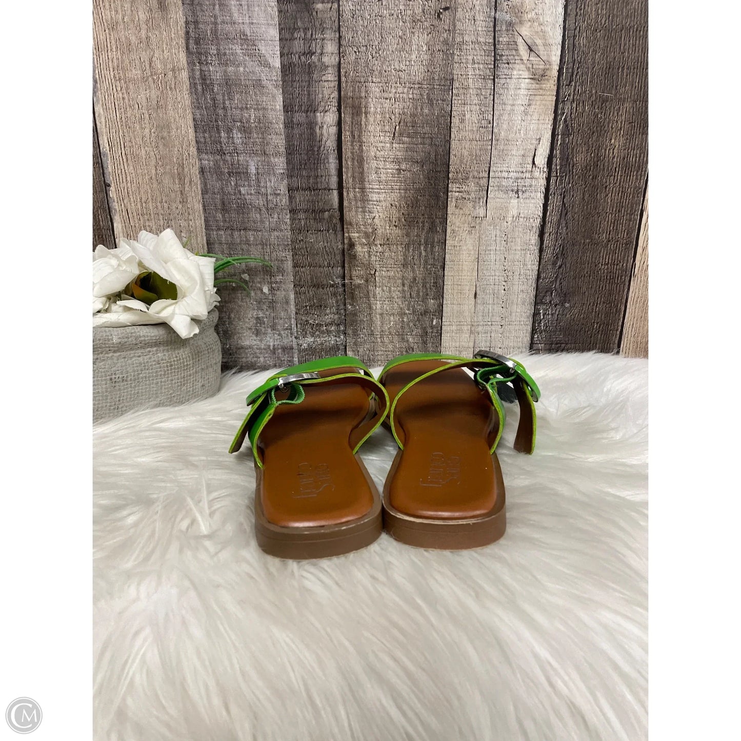 Sandals Flats By Franco Sarto In Green, Size: 7