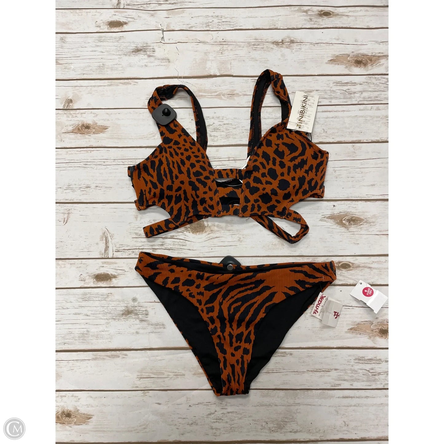 Swimsuit 2pc By Cme In Animal Print, Size: L