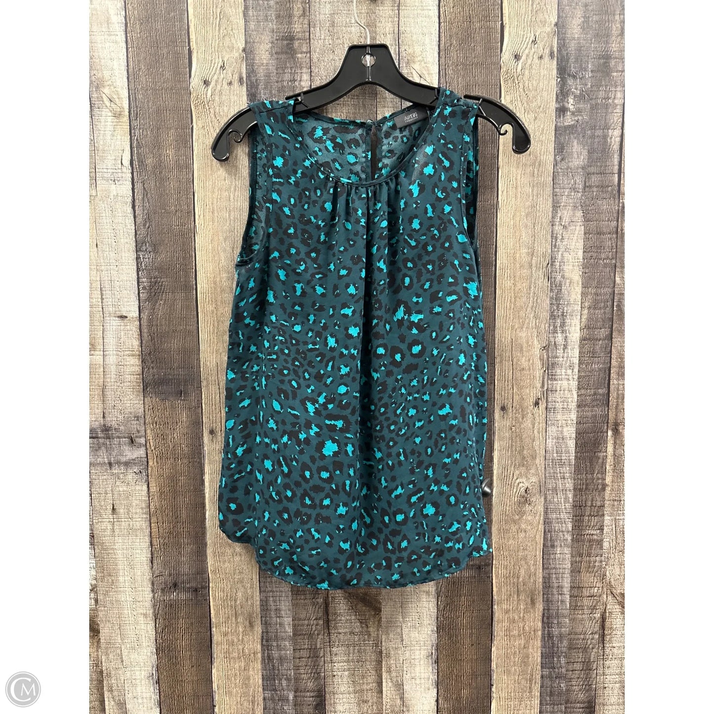 Top Sleeveless By Apt 9 In Green, Size: S