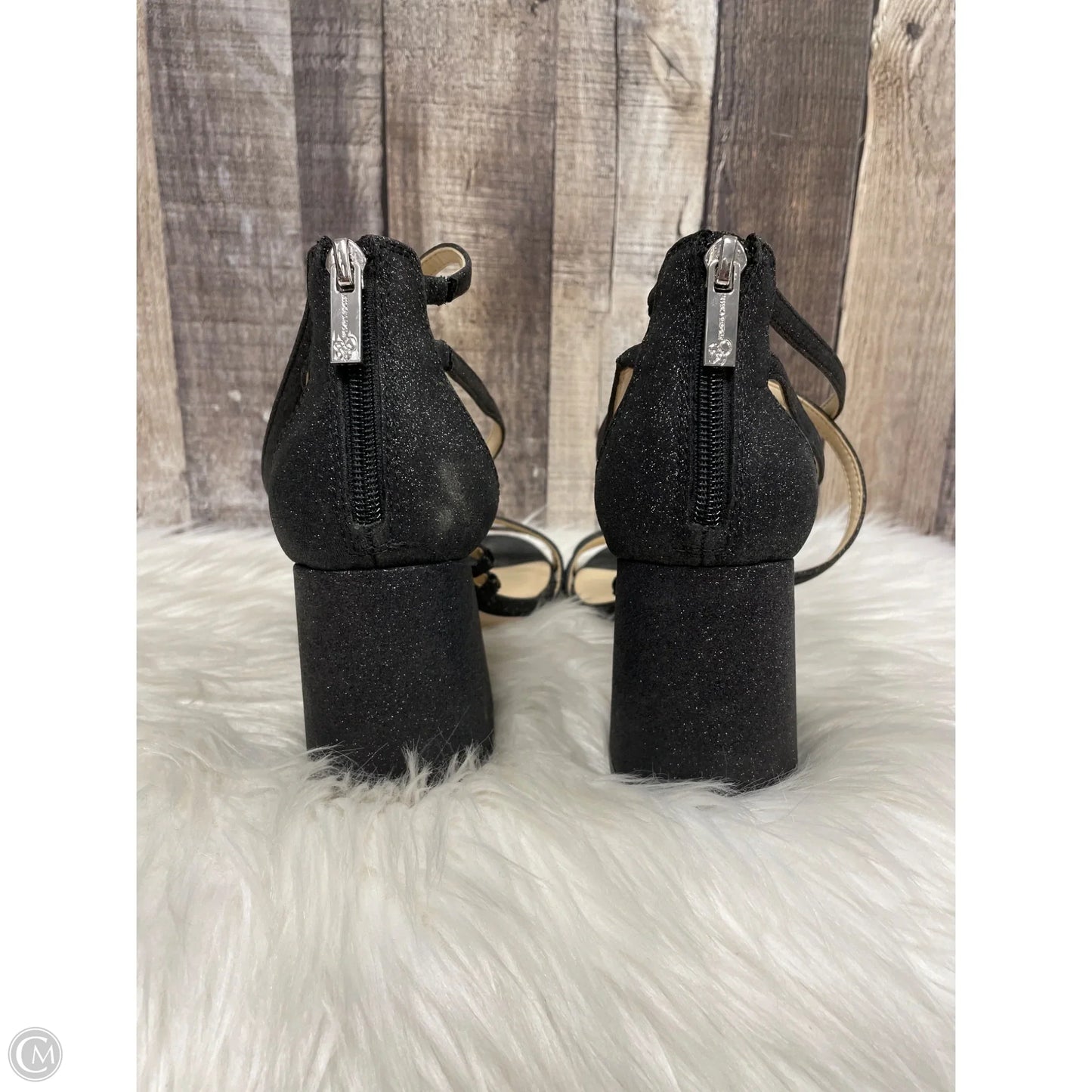 Sandals Heels Block By Jessica Simpson In Black, Size: 8