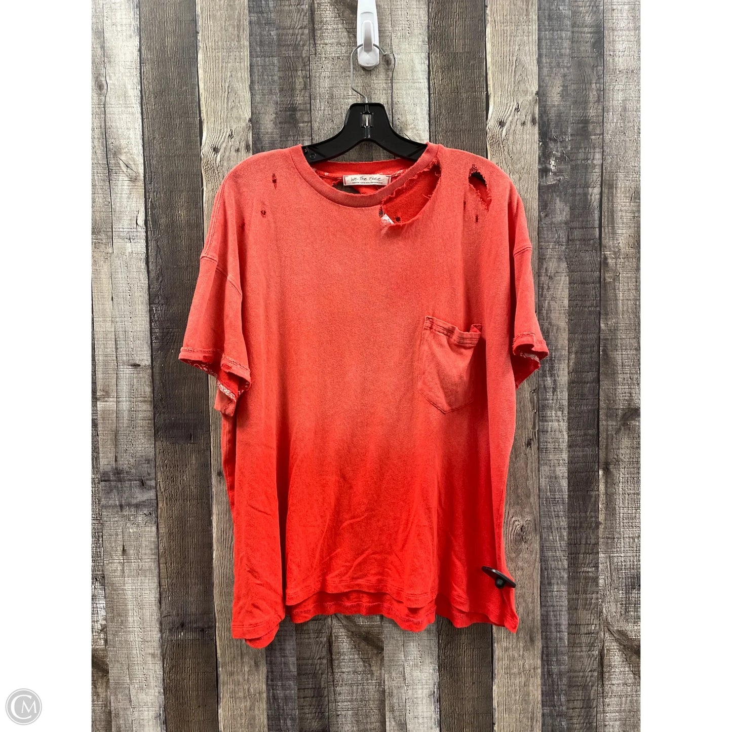 Top Short Sleeve By We The Free In Red, Size: M