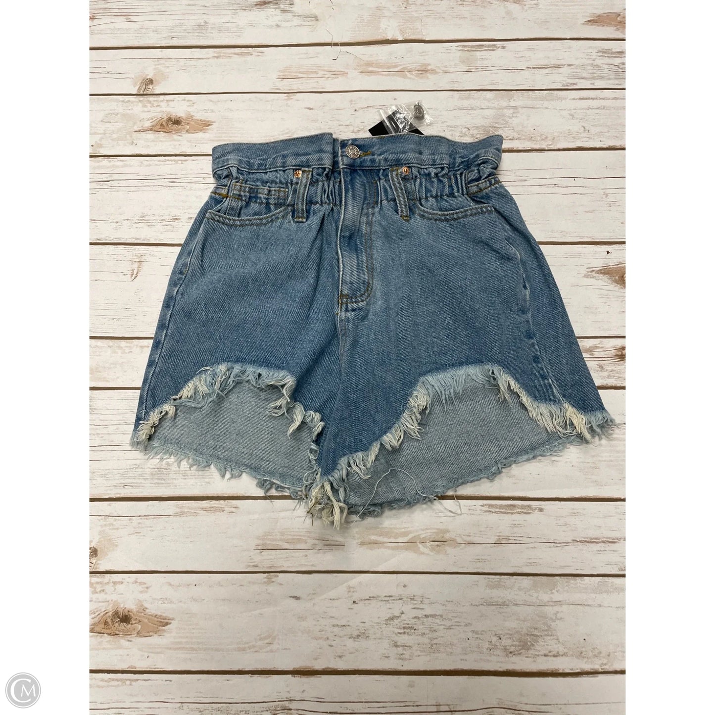 Shorts By Fashion Nova In Blue Denim, Size: S