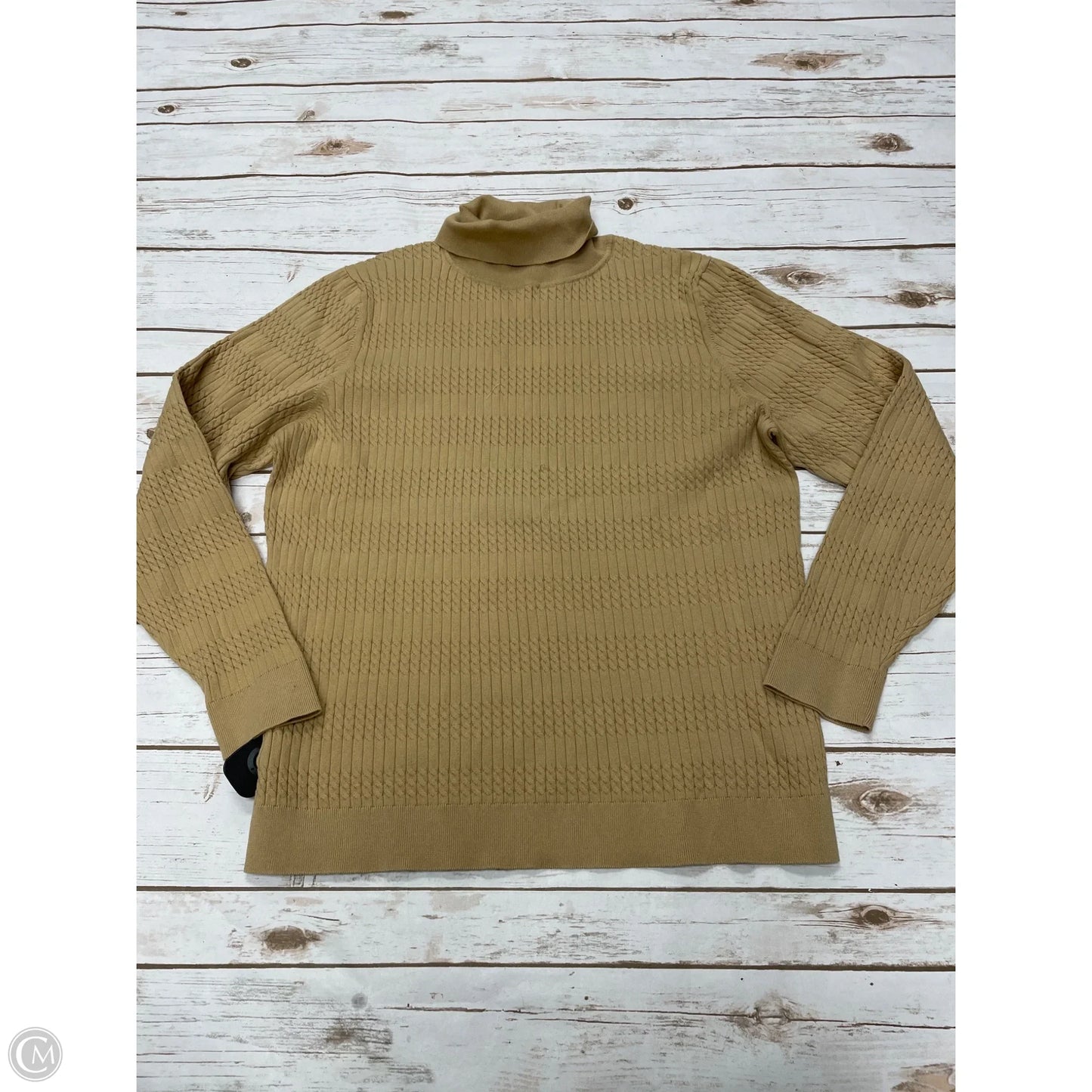 Sweater By Tommy Hilfiger In Tan, Size: Xxl